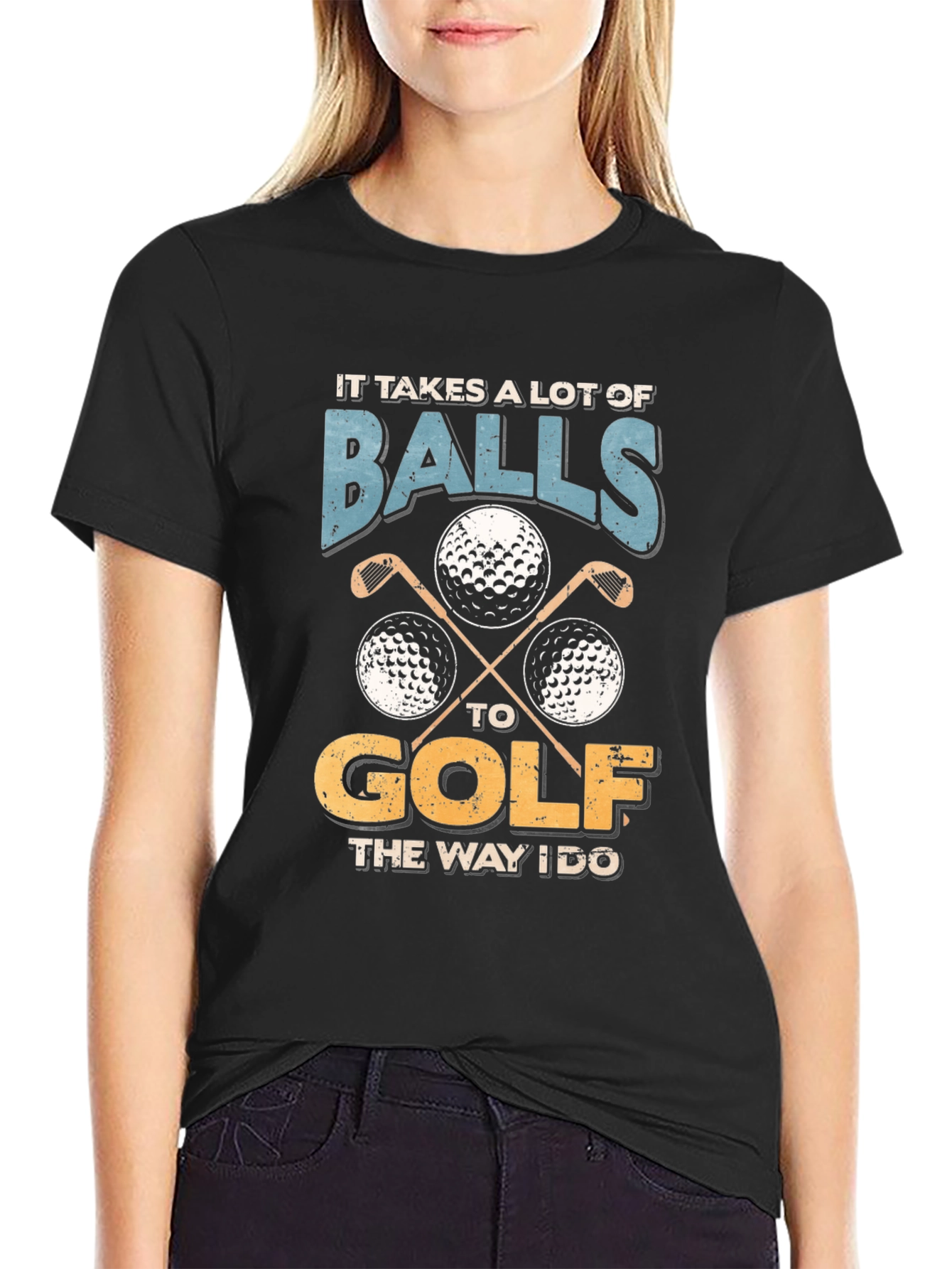 Funny Golf Balls T-Shirt - It Takes A Lot