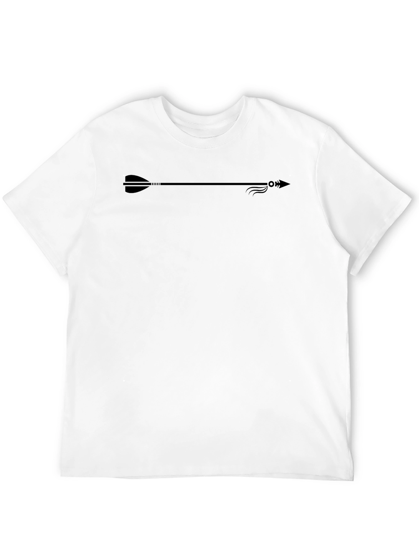 Mens Arrow Graphic Black T-Shirt - Casual & Stylish