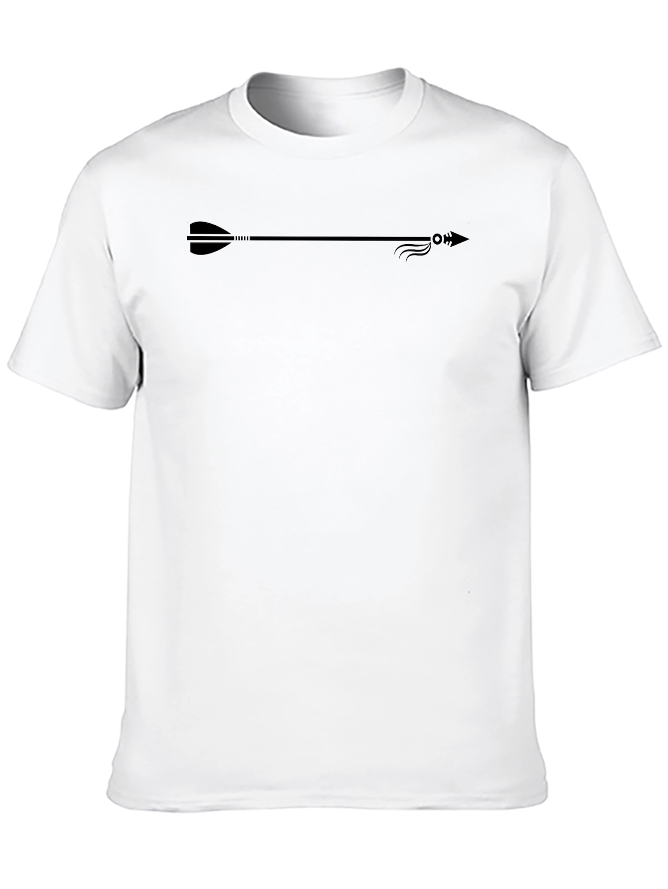 Mens Arrow Graphic Black T-Shirt - Casual & Stylish