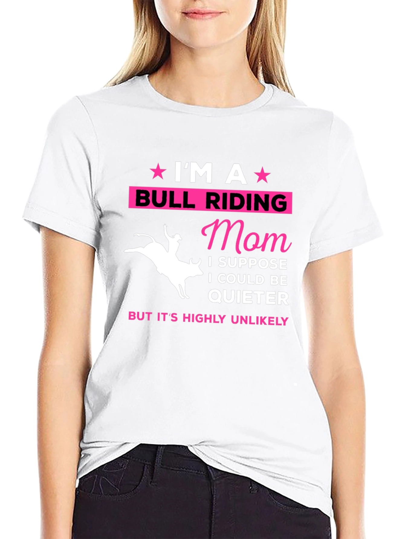 Bull Riding Mom T-Shirt - Unique Design