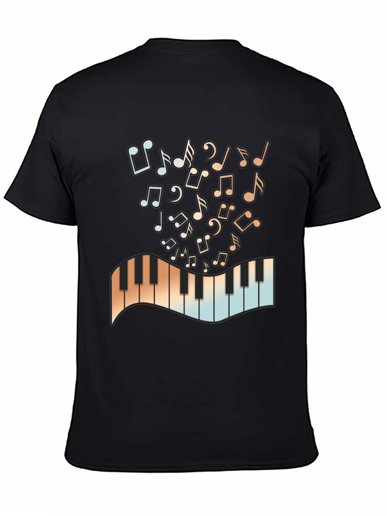 Musical Notes & Keys Graphic T-Shirt