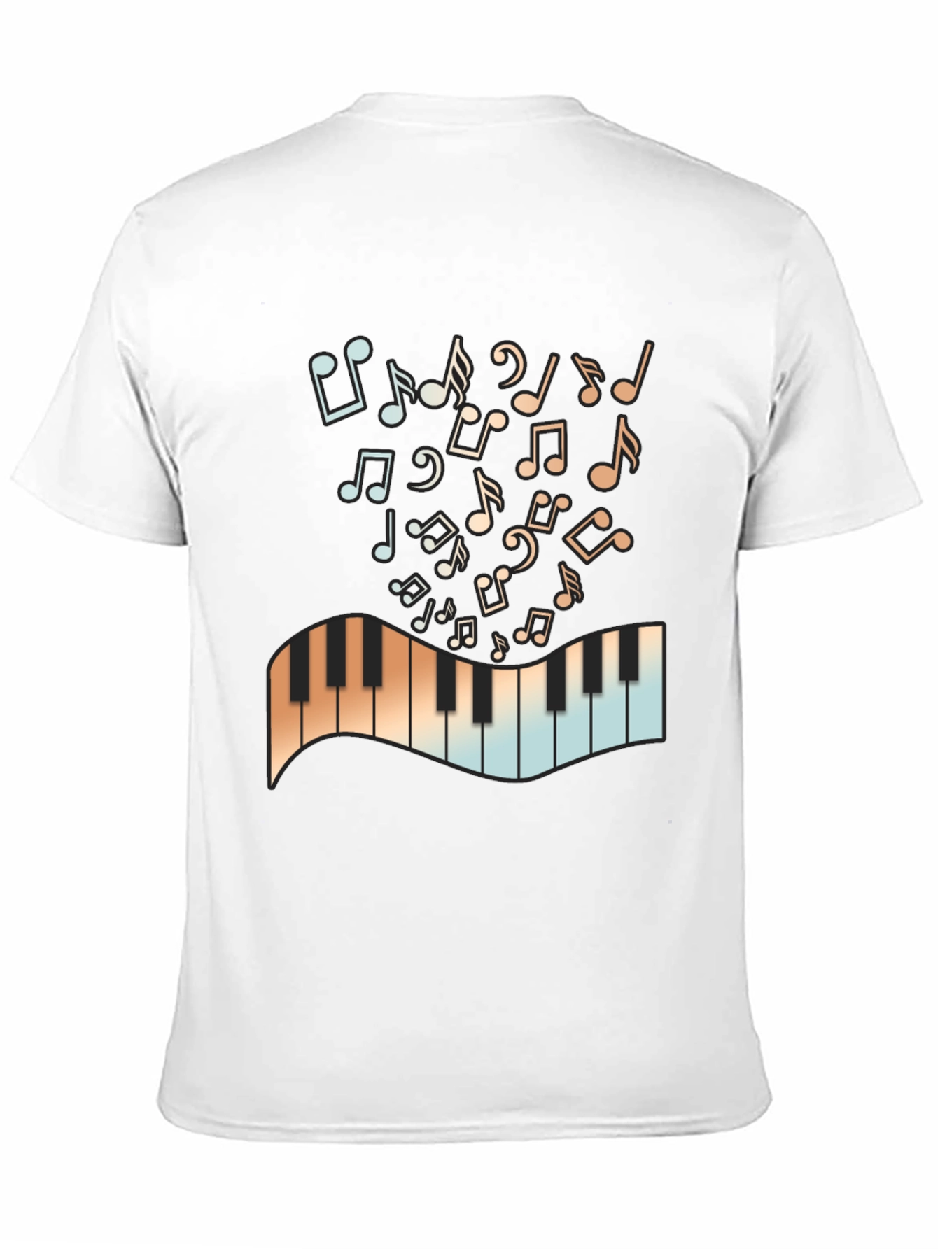 Musical Notes & Keys Graphic T-Shirt