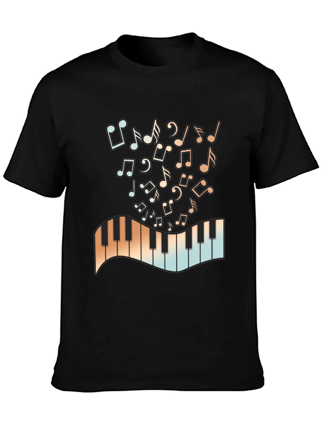 Musical Notes & Keys Graphic T-Shirt
