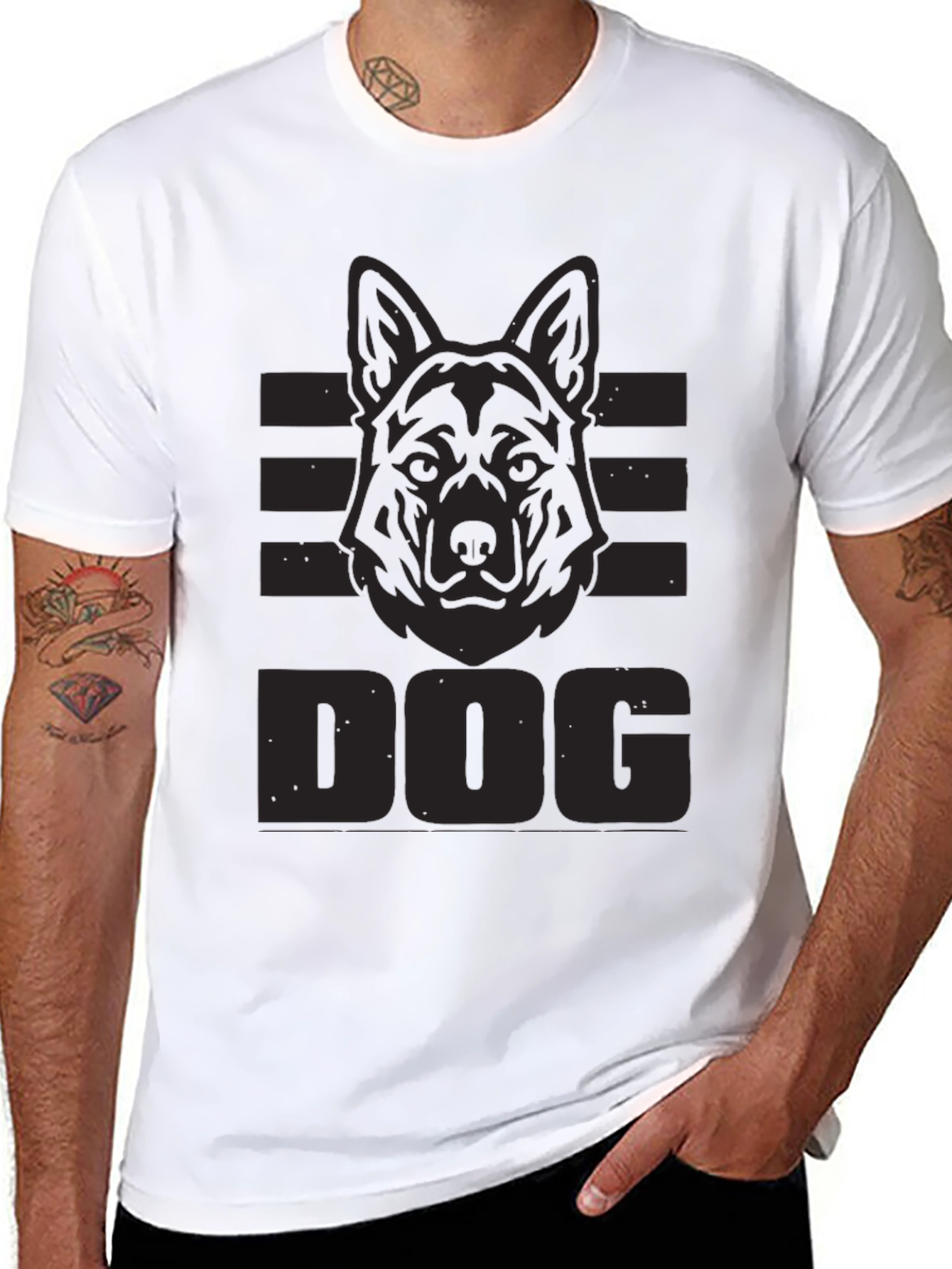 Dog Breed Graphic Print T-Shirt