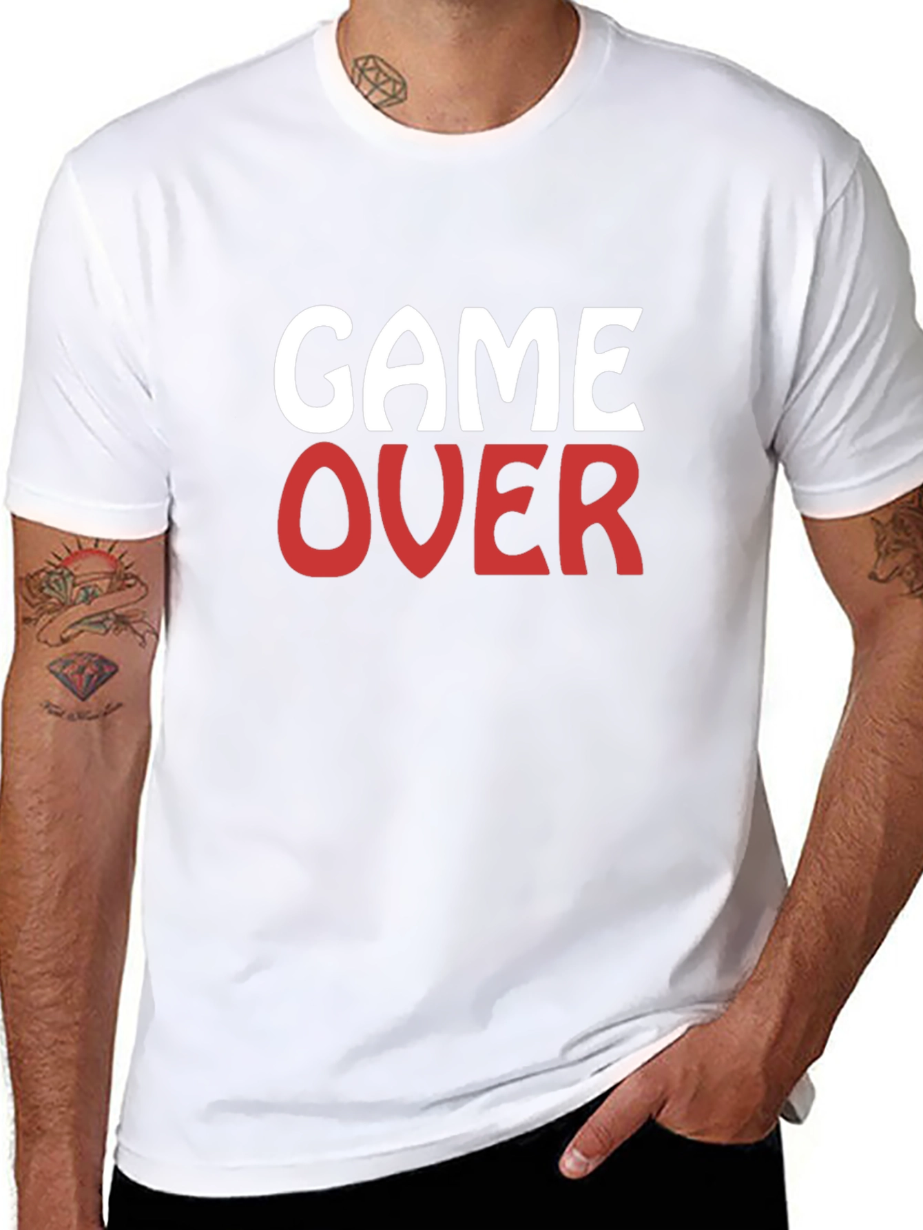 Game Over Graphic T-Shirt - Black