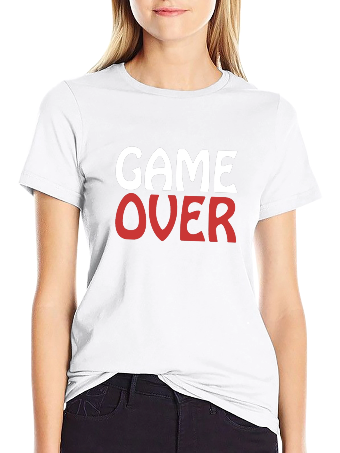 Game Over Graphic T-Shirt - Black