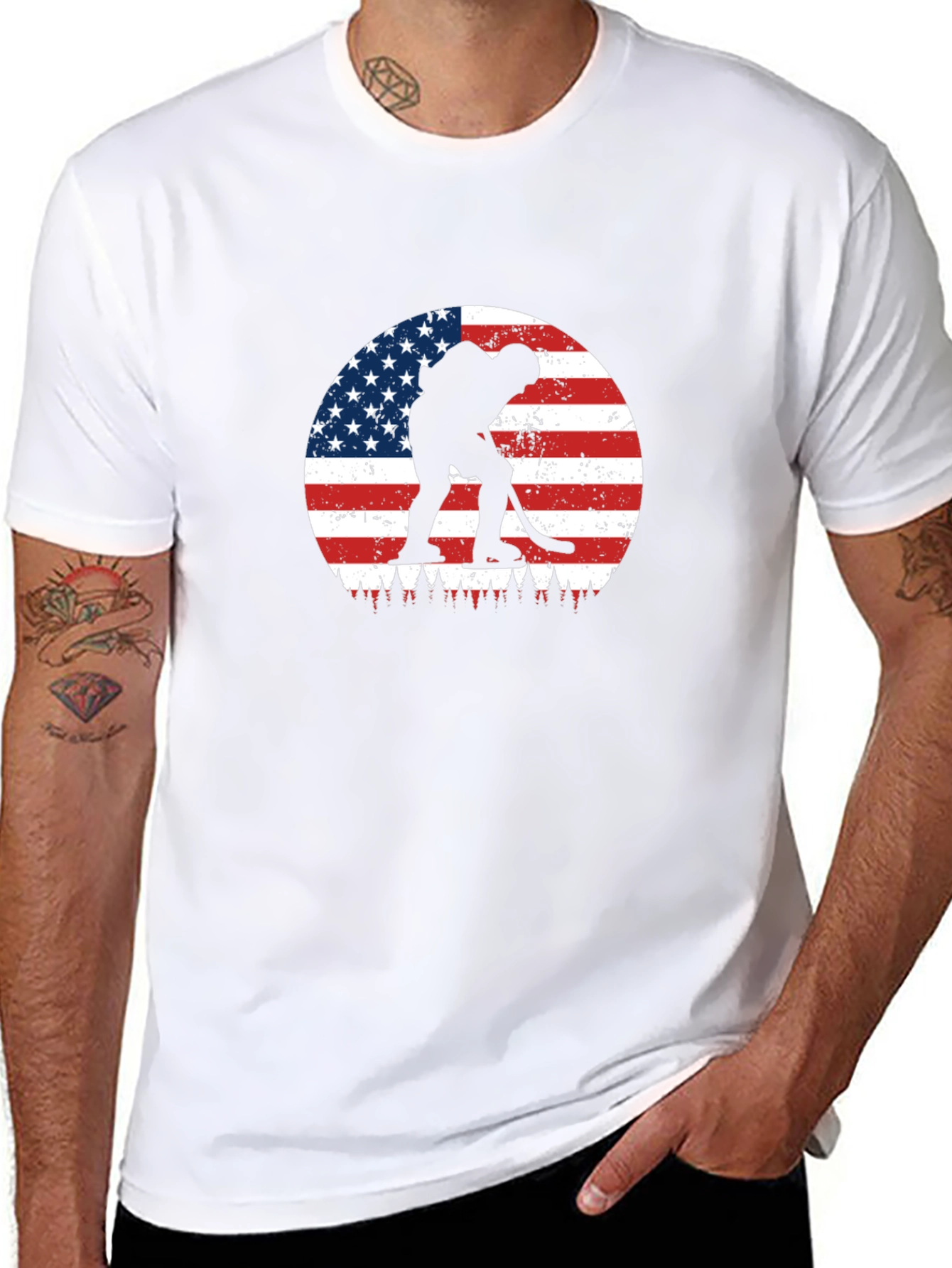 USA Hockey T-Shirt - Patriotic Sportswear