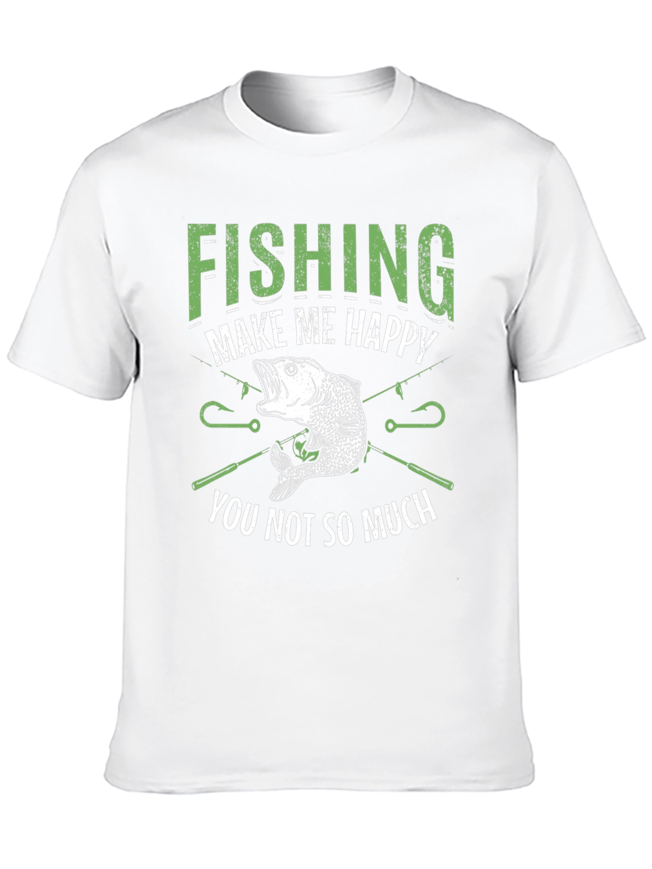 Funny Fishing T-Shirt - Makes Me Happy