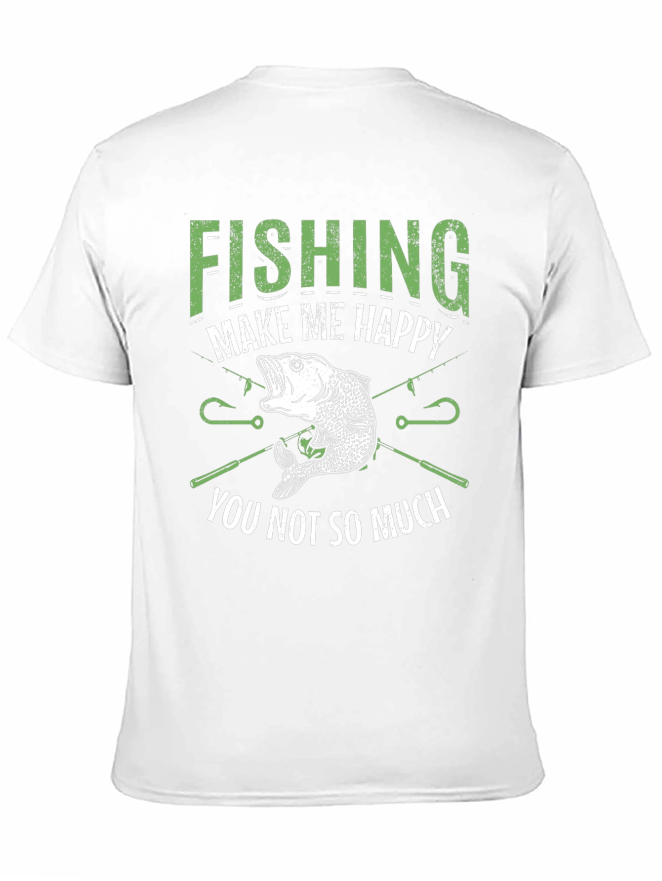 Funny Fishing T-Shirt - Makes Me Happy