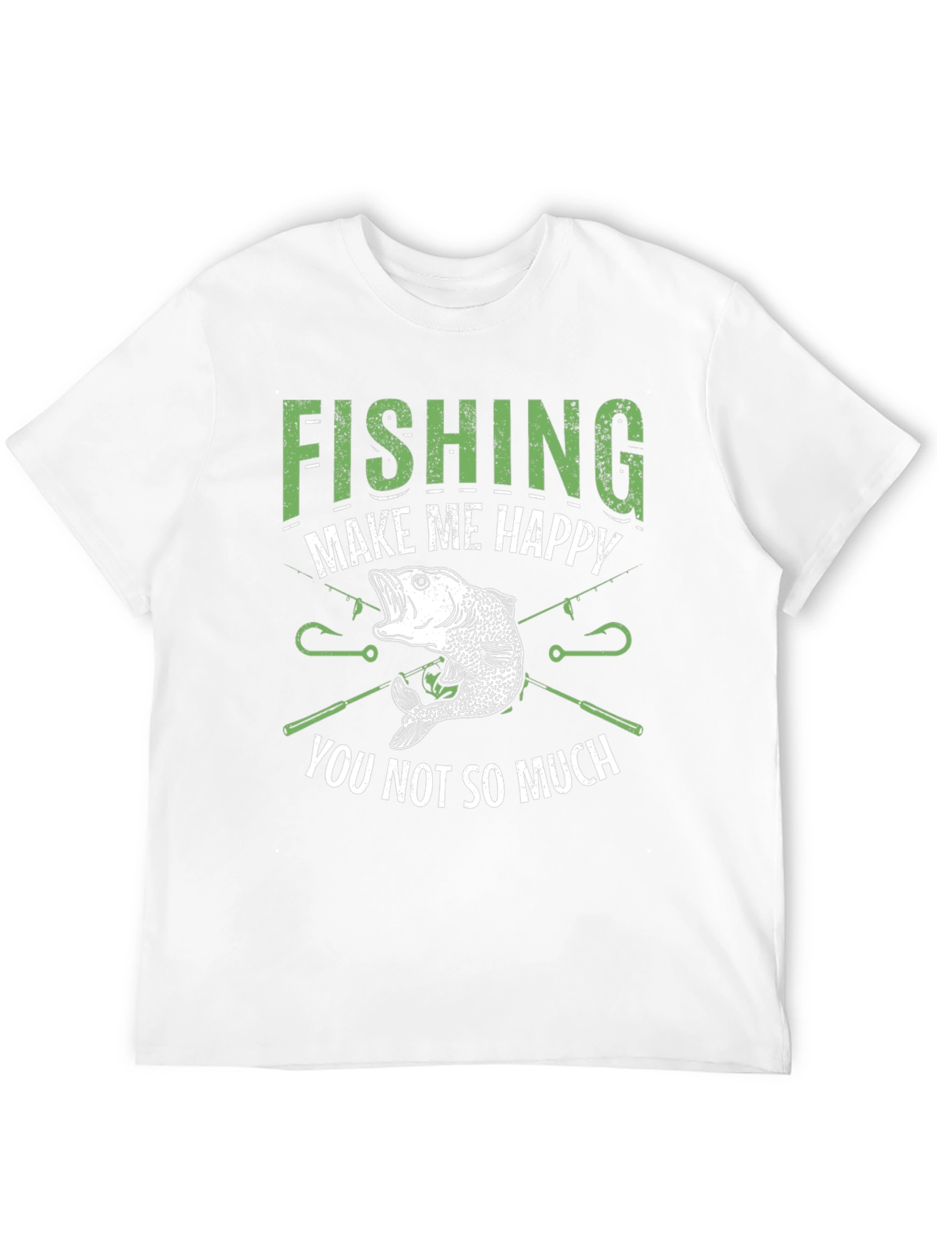 Funny Fishing T-Shirt - Makes Me Happy