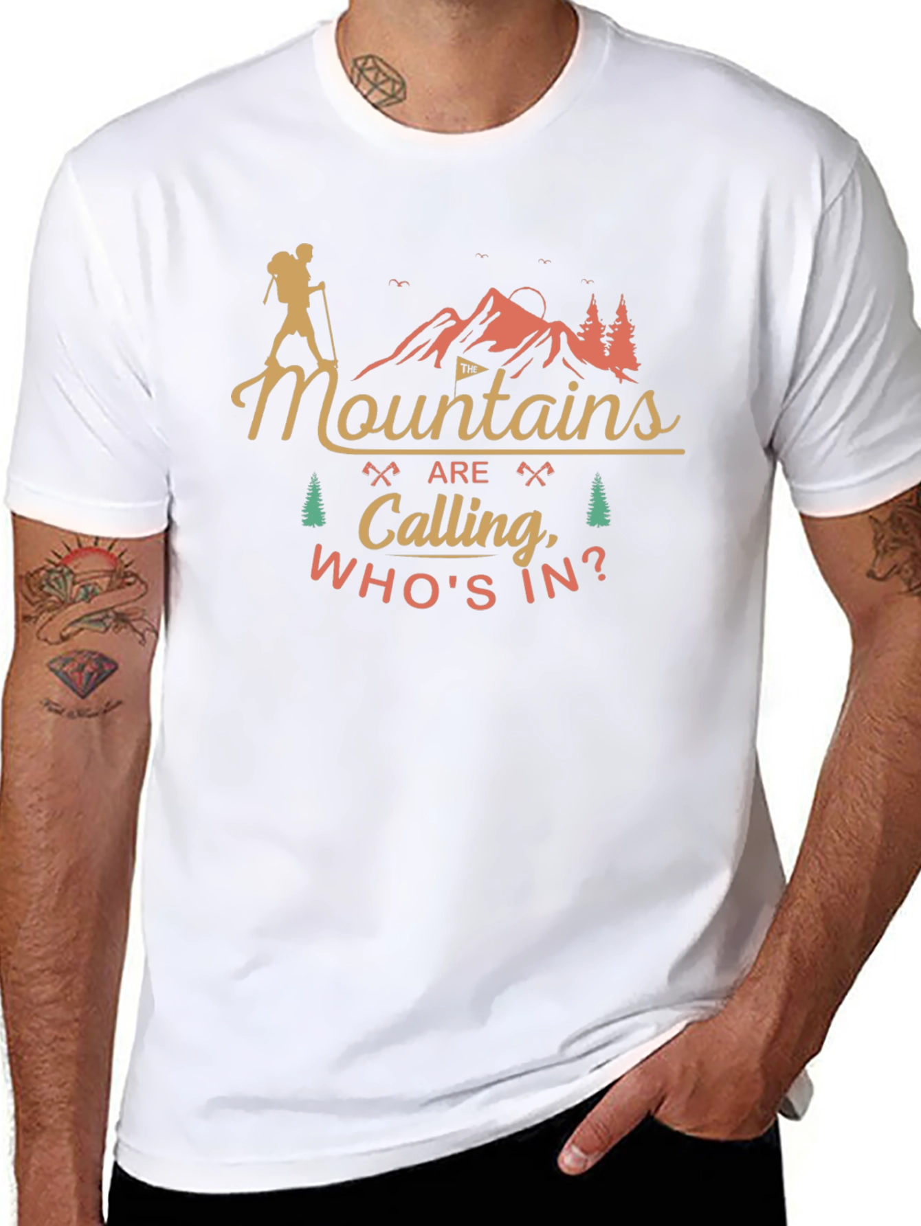 Mountains are Calling Mens T-Shirt