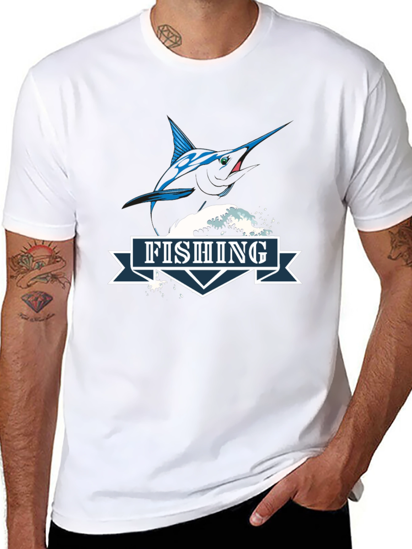 Fishing T-Shirt - Marlin Graphic Tee