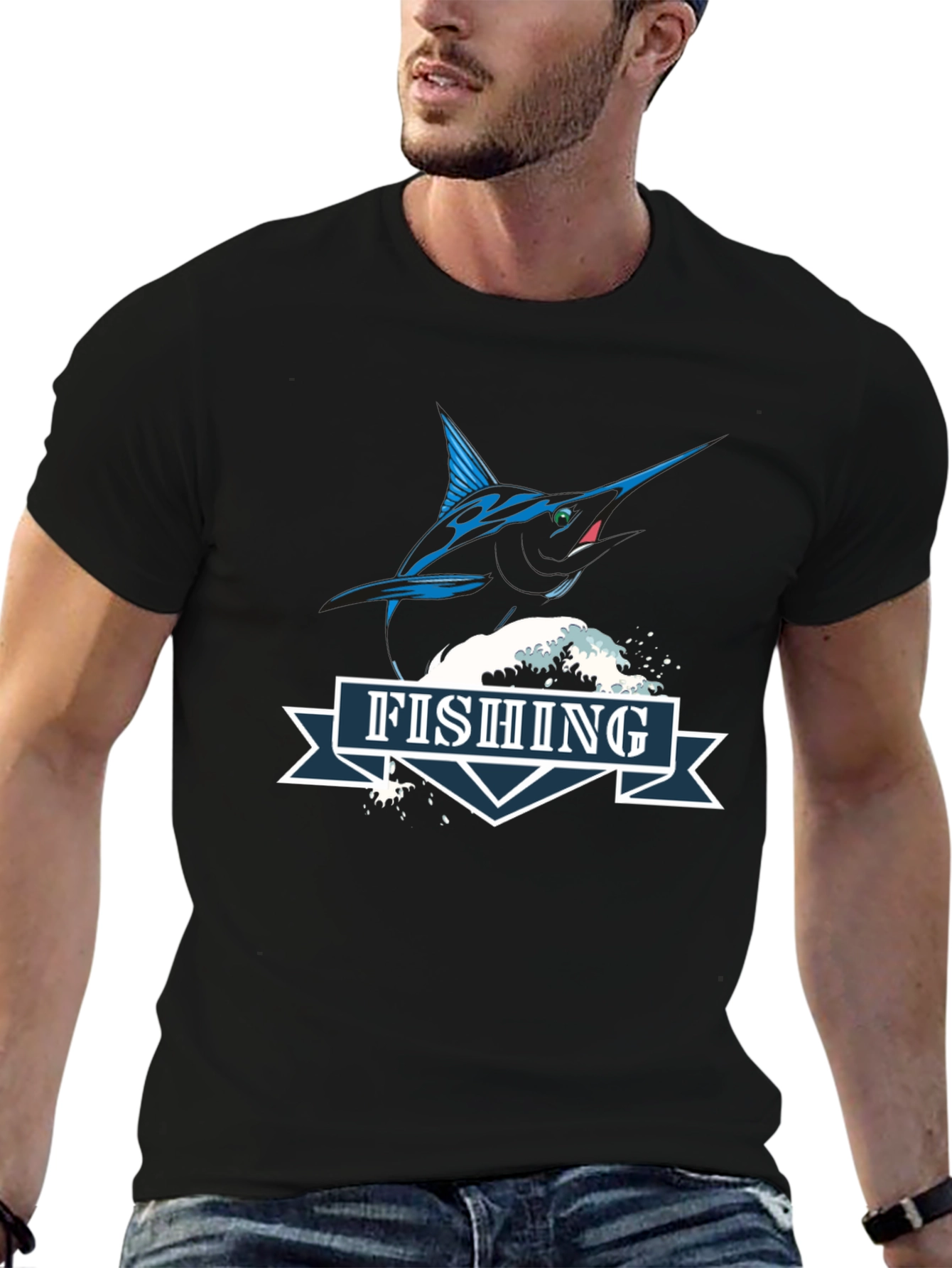 Fishing T-Shirt - Marlin Graphic Tee