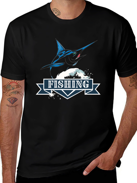 Fishing T-Shirt - Marlin Graphic Tee