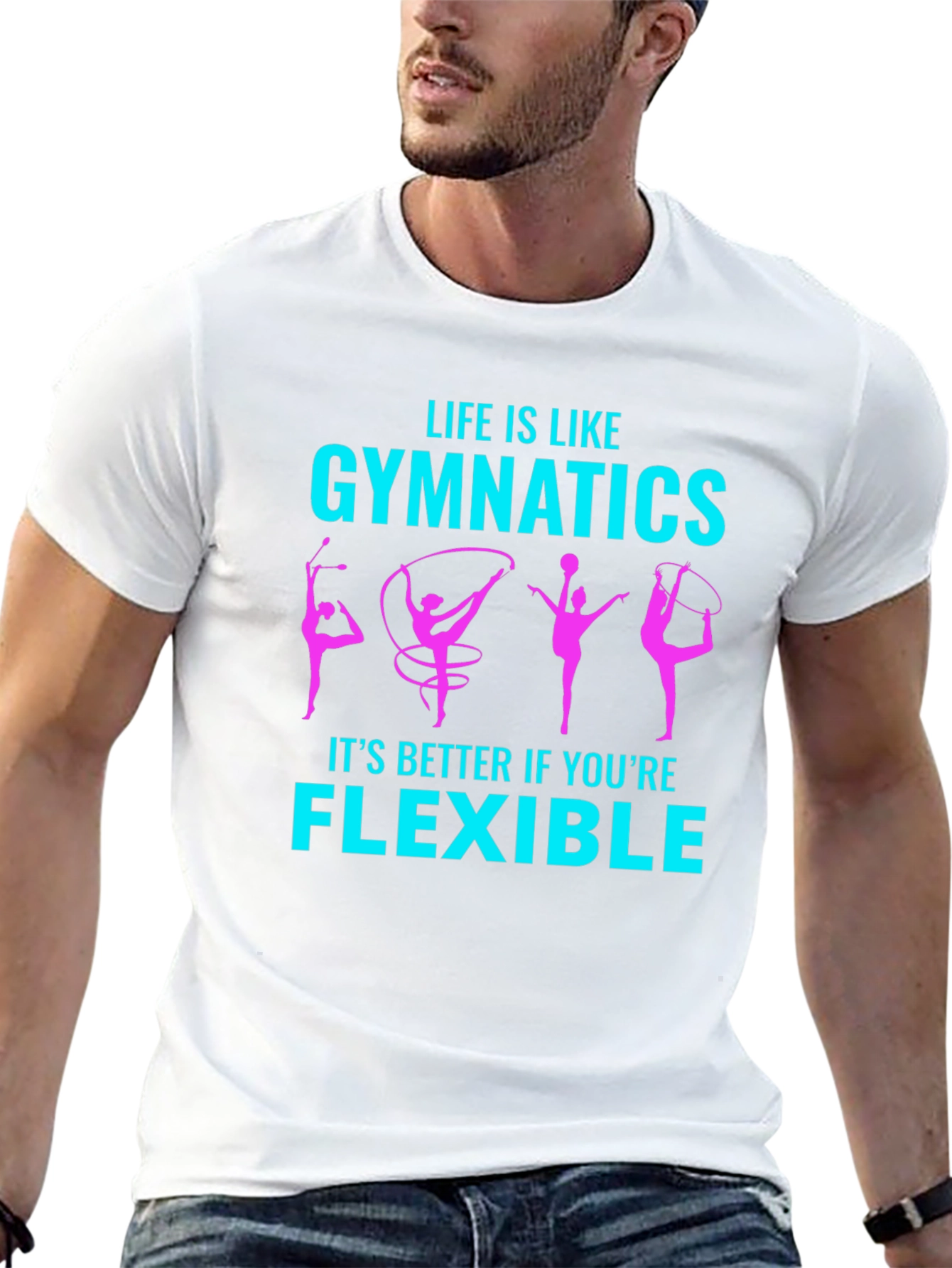Gymnastics Life is Like Flexible T-Shirt
