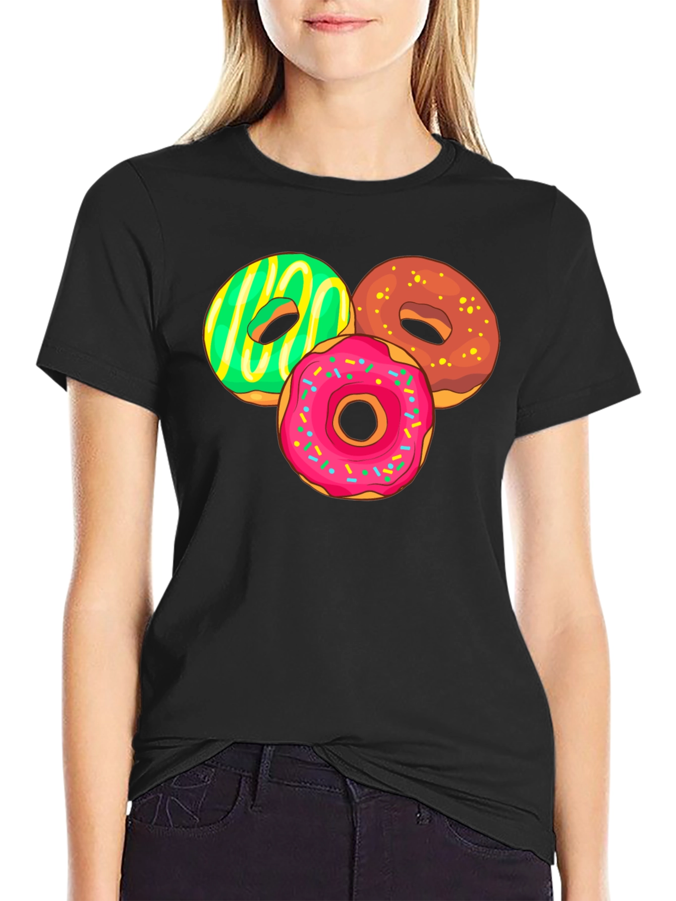 Donut Graphic Tee - Sweet Tooth Fashion