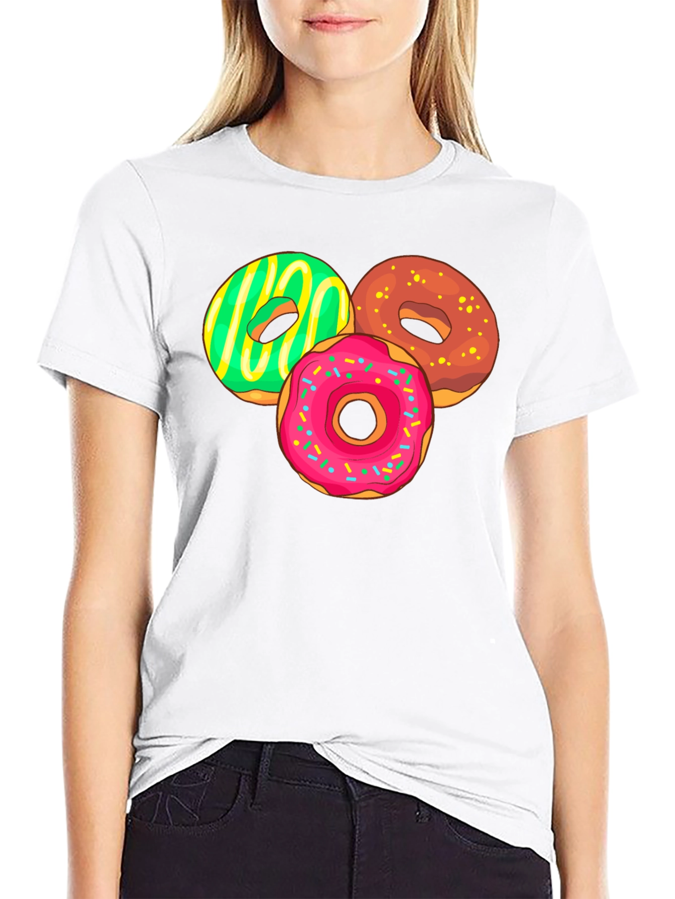 Donut Graphic Tee - Sweet Tooth Fashion