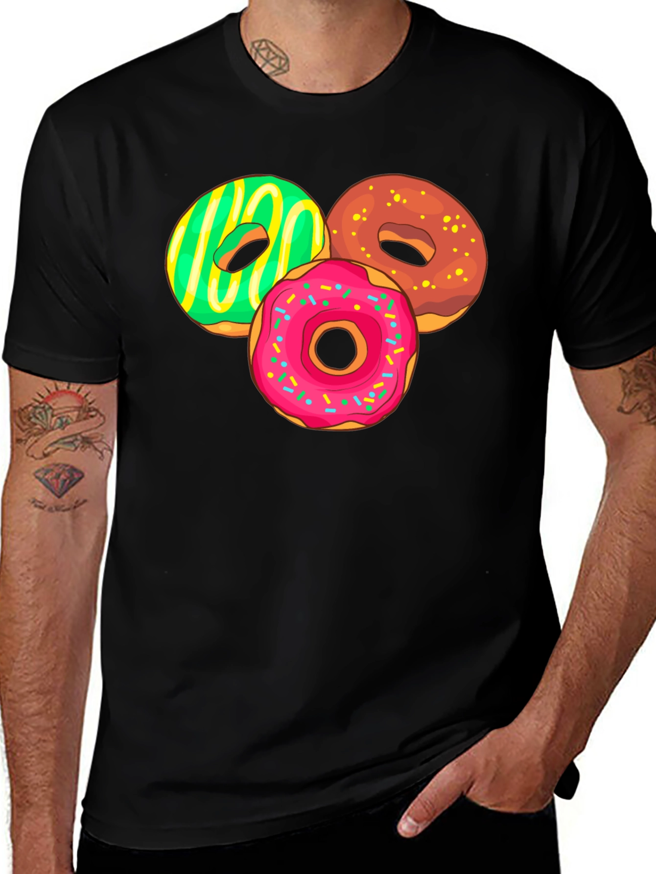 Donut Graphic Tee - Sweet Tooth Fashion