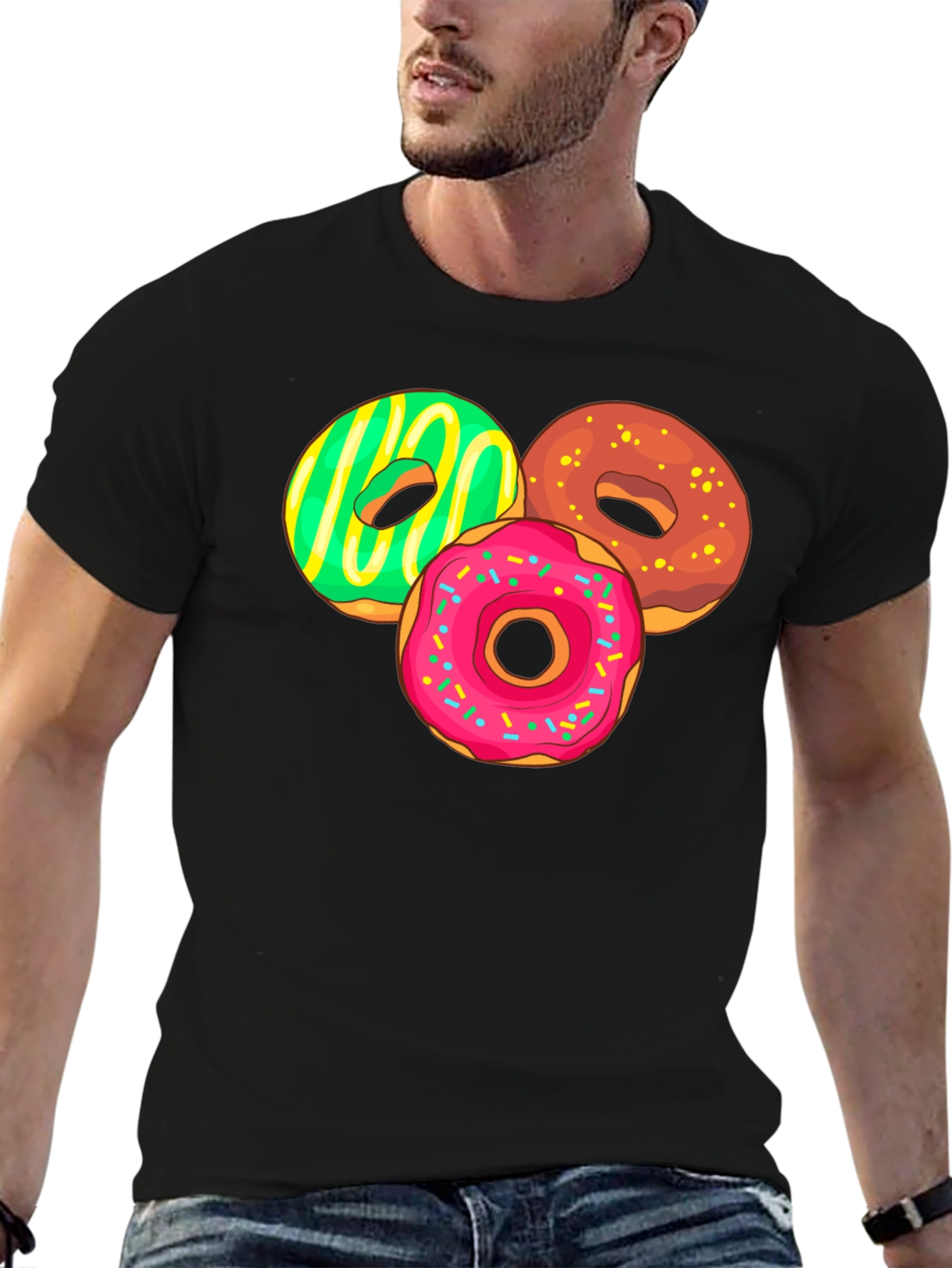 Donut Graphic Tee - Sweet Tooth Fashion