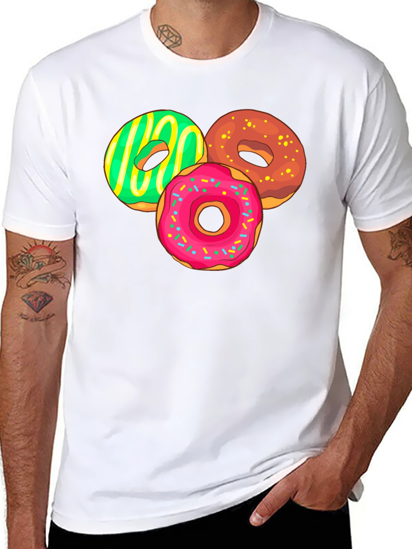 Donut Graphic Tee - Sweet Tooth Fashion