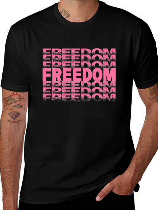 Freedom Graphic Black T-Shirt
