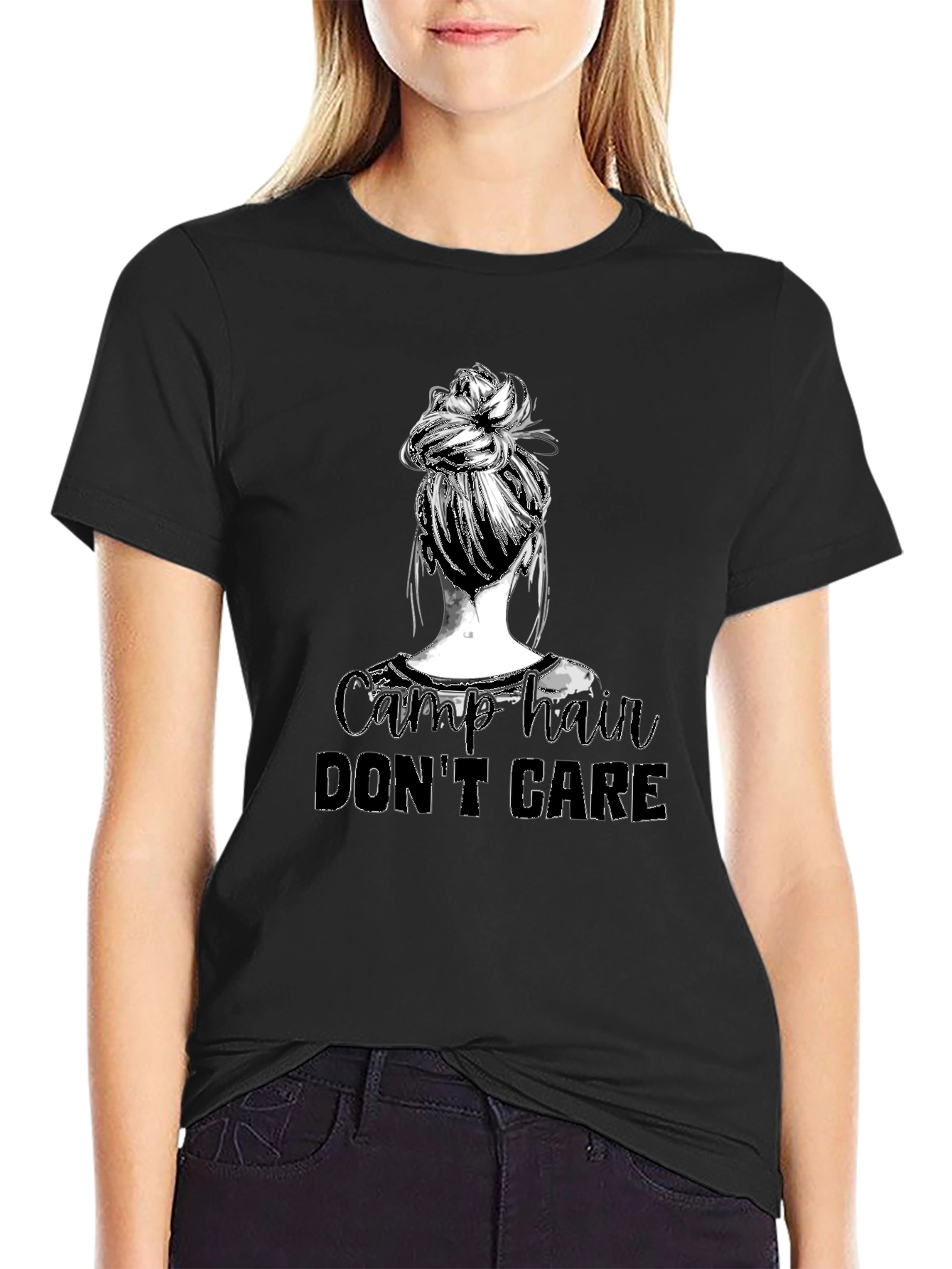 Camp Hair Dont Care Graphic Tee