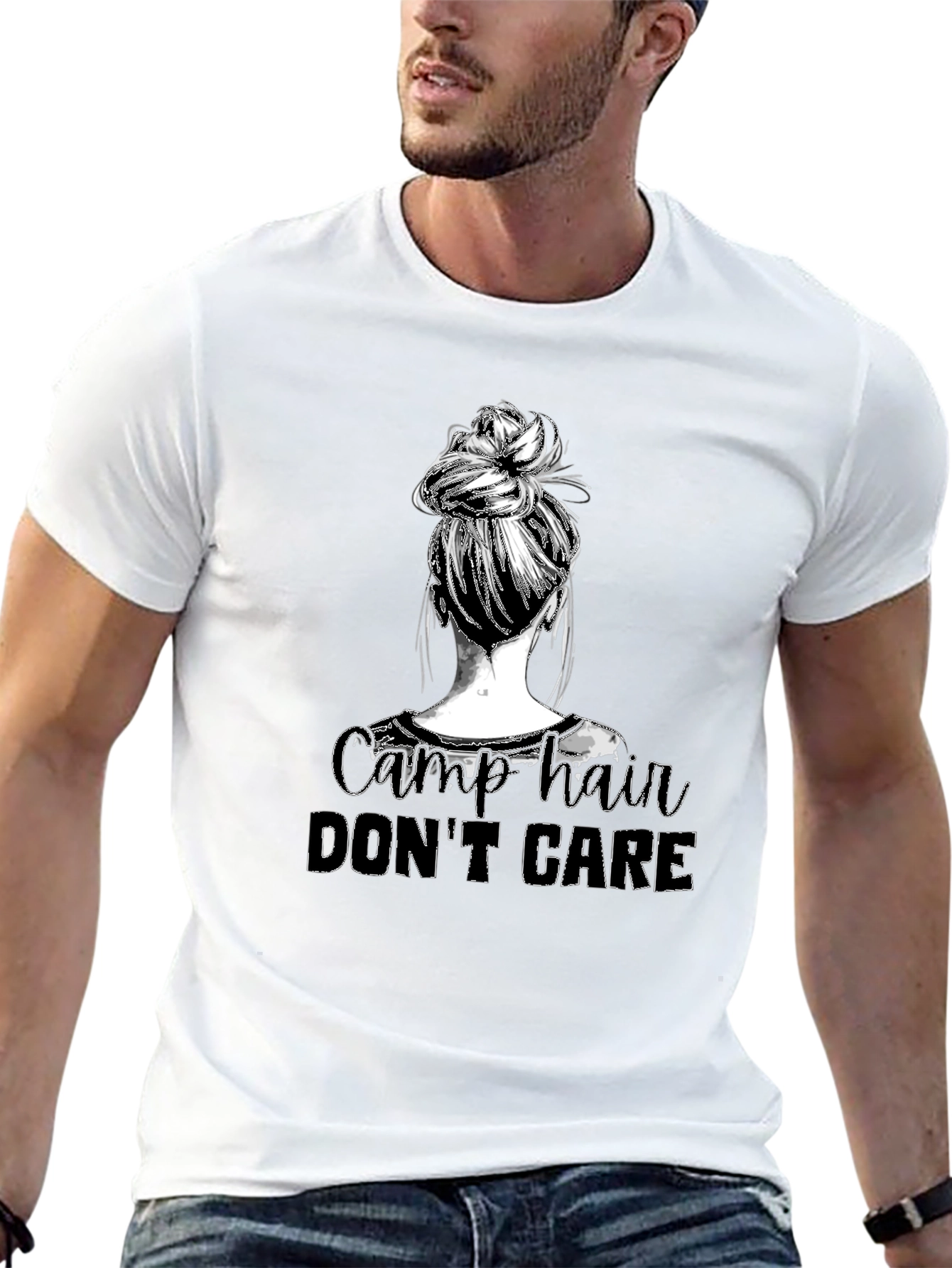 Camp Hair Dont Care Graphic Tee