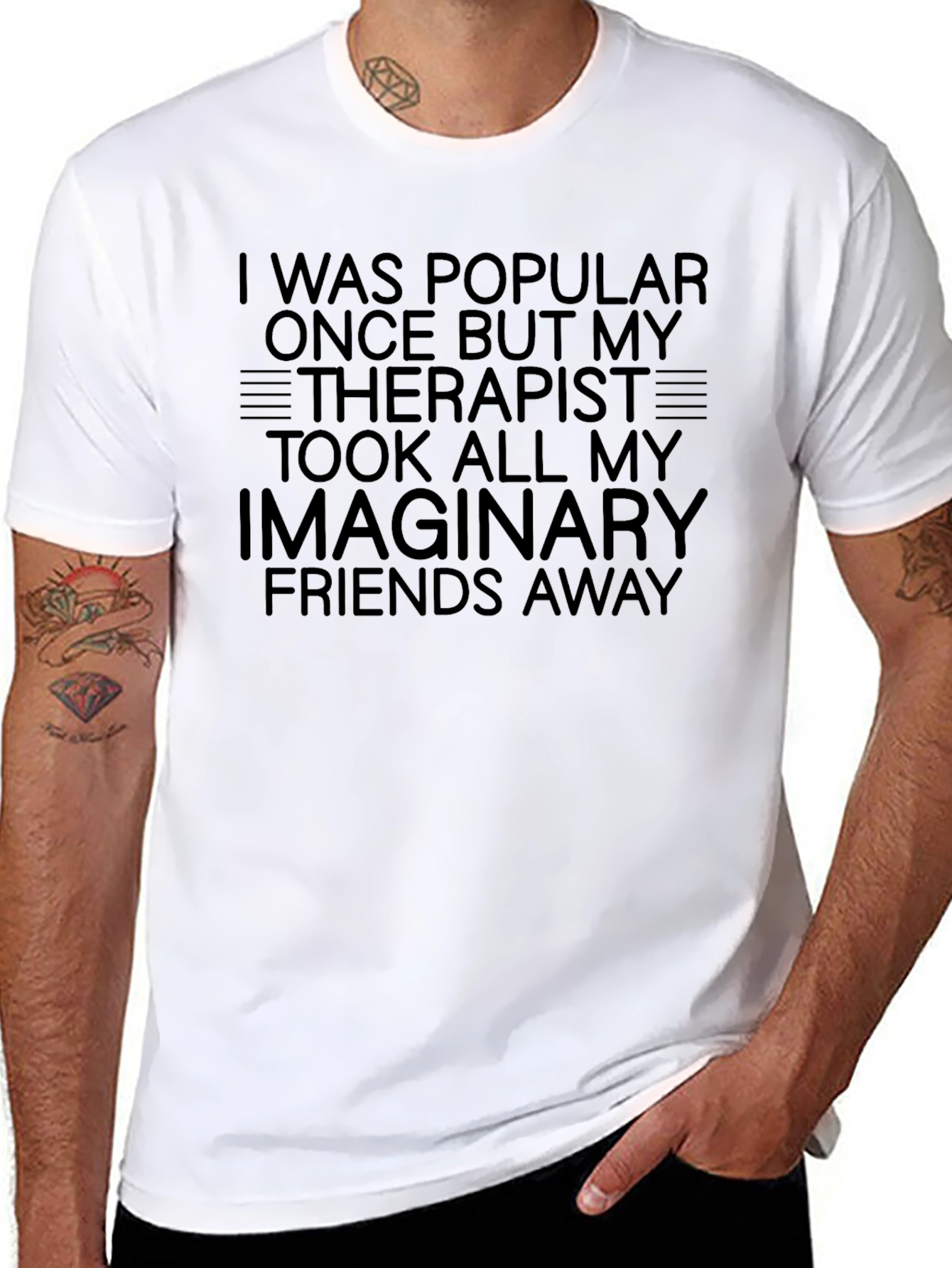 Funny Therapist Imaginary Friends Graphic T-Shirt