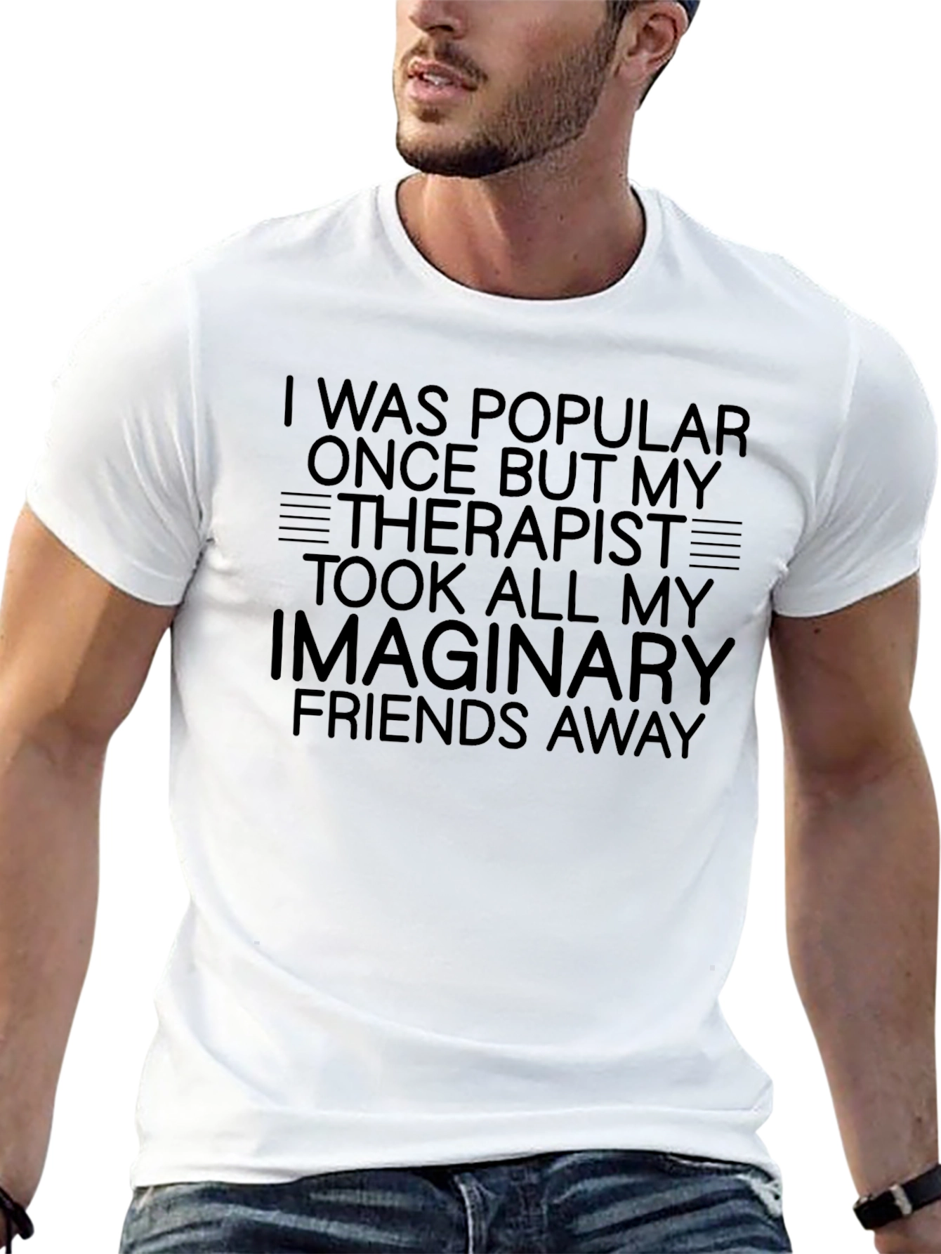 Funny Therapist Imaginary Friends Graphic T-Shirt