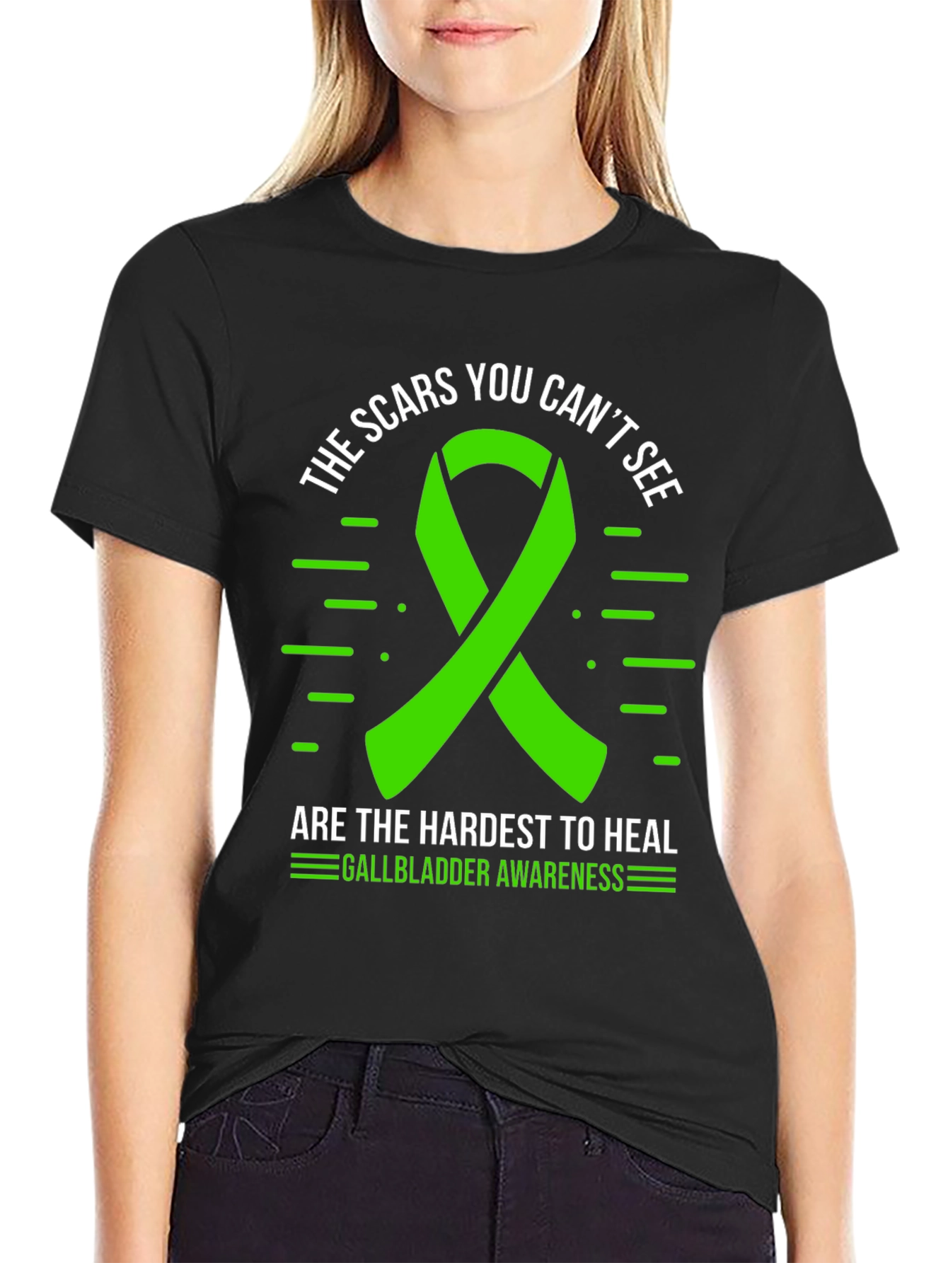 Gallbladder Awareness Ribbon T-Shirt