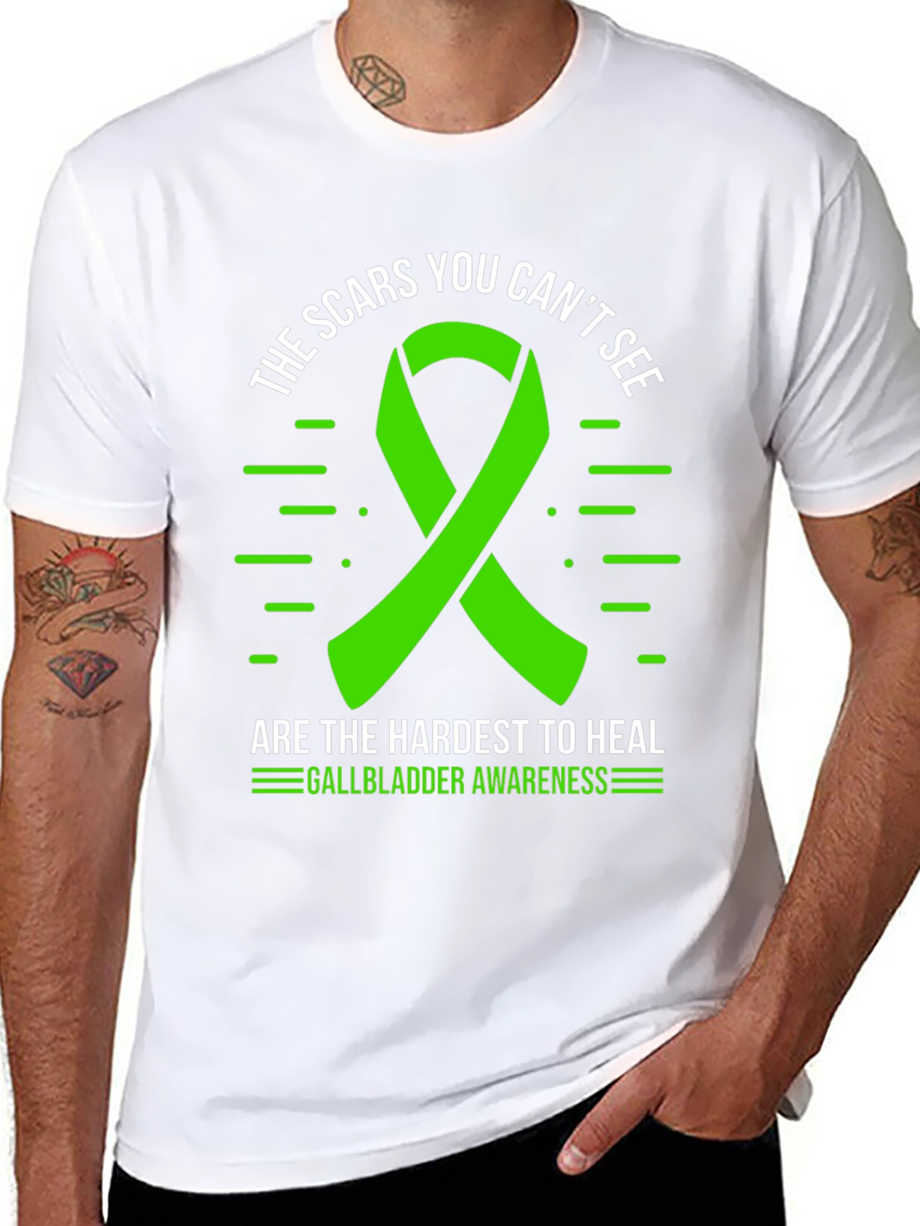 Gallbladder Awareness Ribbon T-Shirt