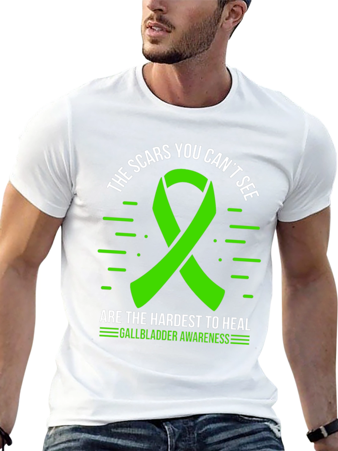 Gallbladder Awareness Ribbon T-Shirt