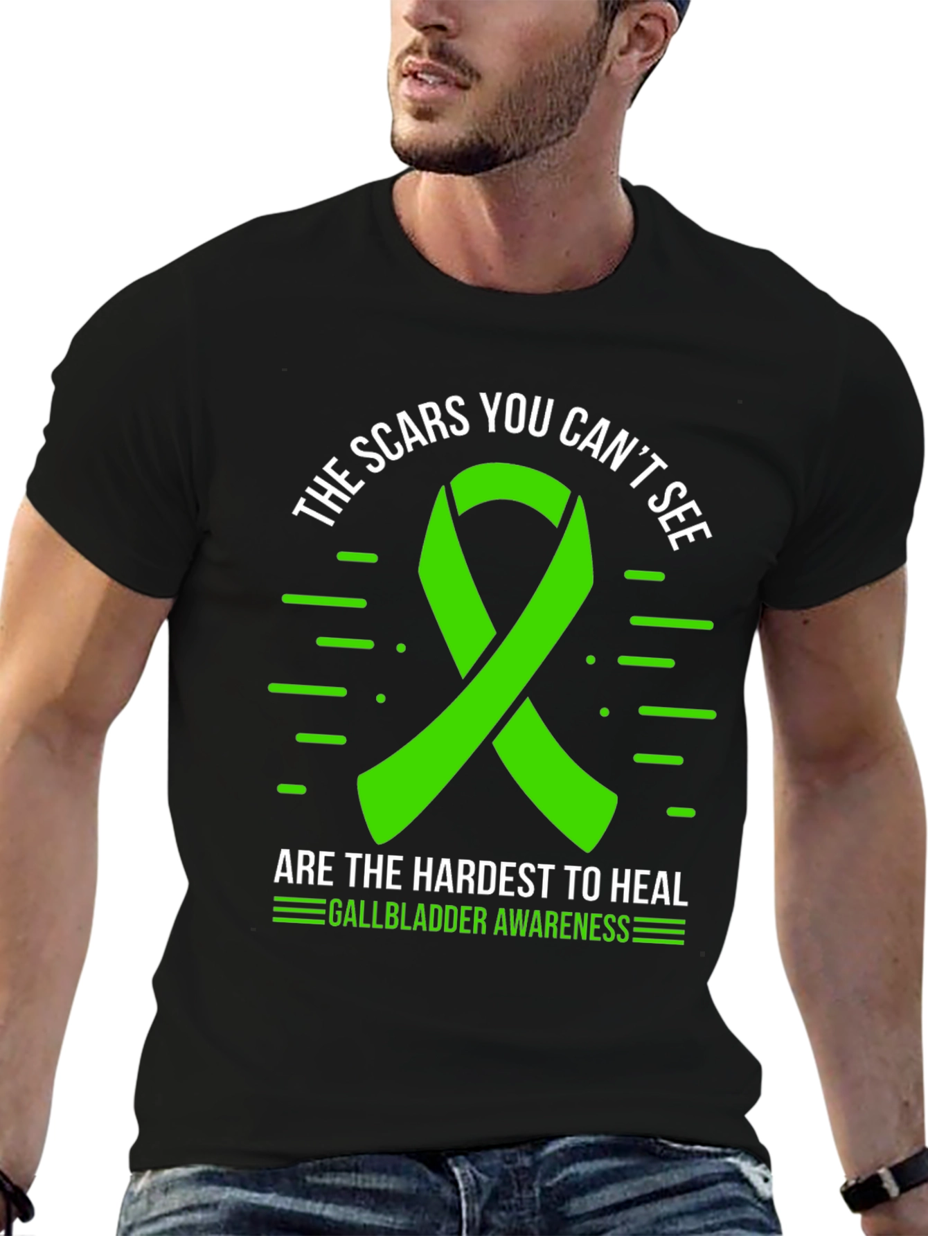 Gallbladder Awareness Ribbon T-Shirt
