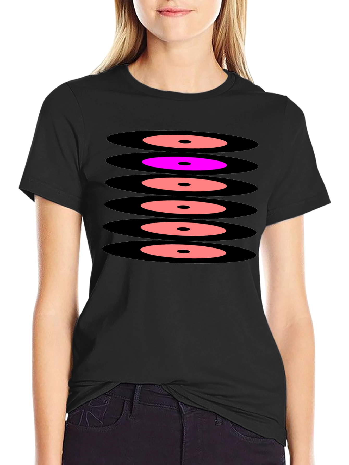 Graphic Stacked Circles Tee