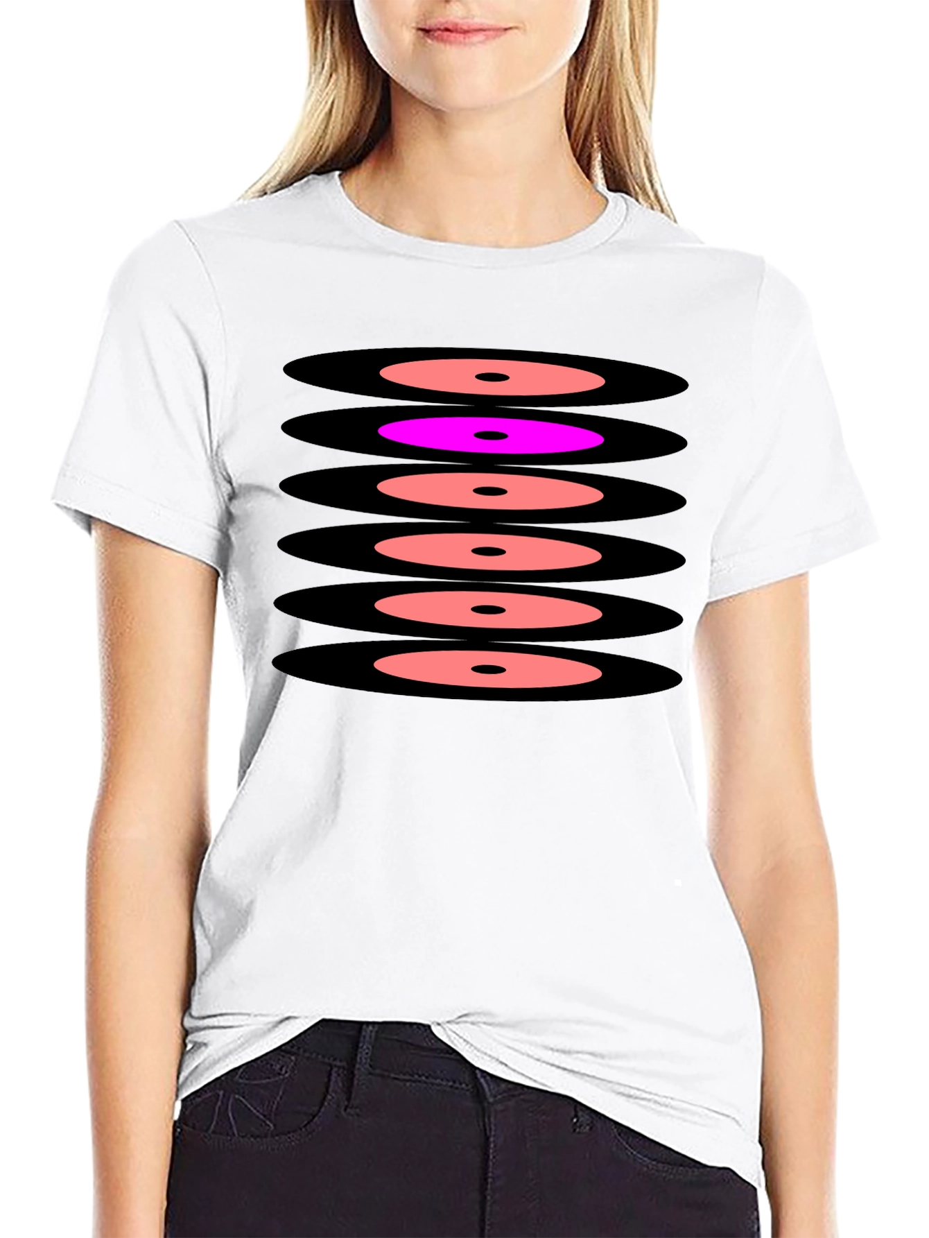 Graphic Stacked Circles Tee