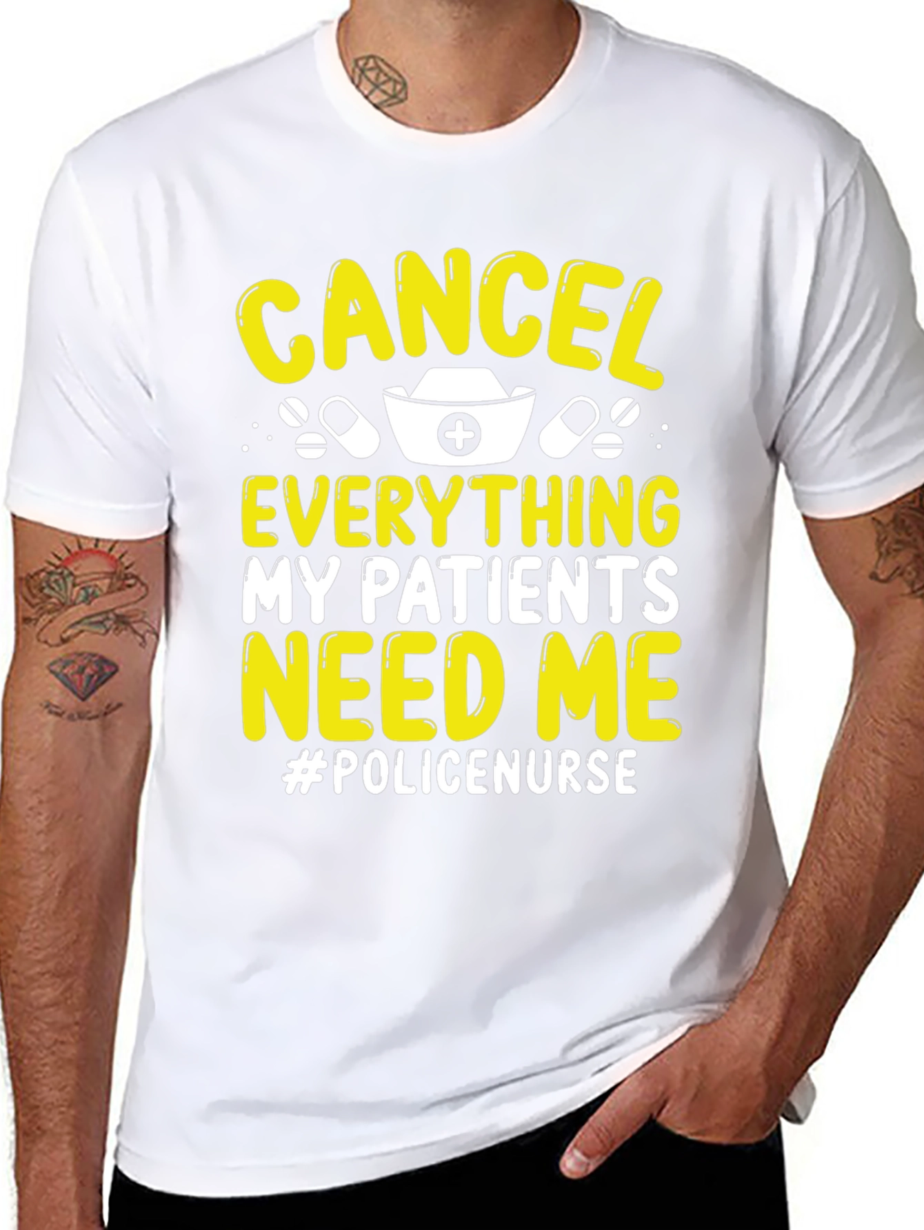 Cancel Everything Police Nurse T-Shirt