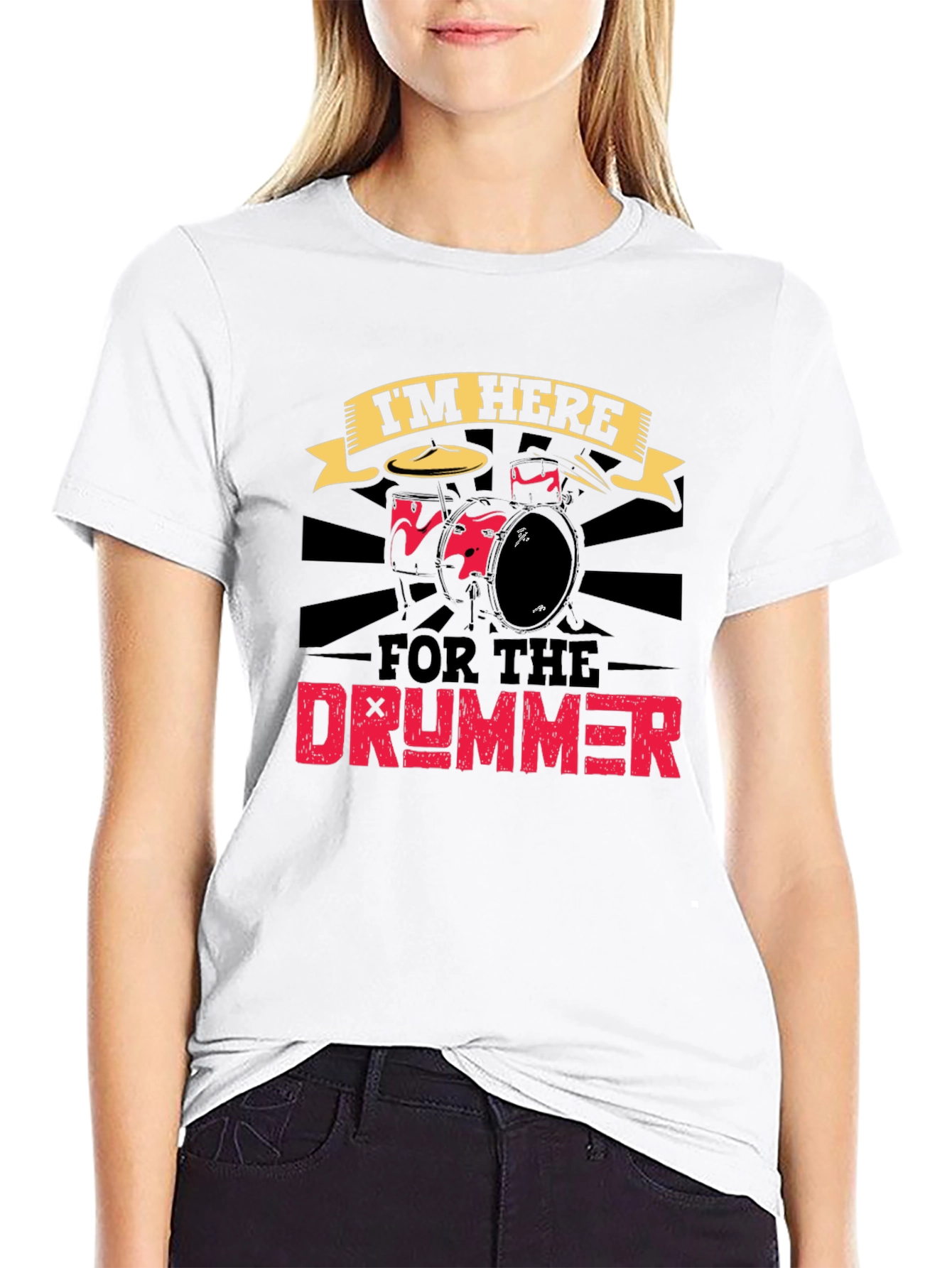 Im Here For The Drummer Graphic Tee