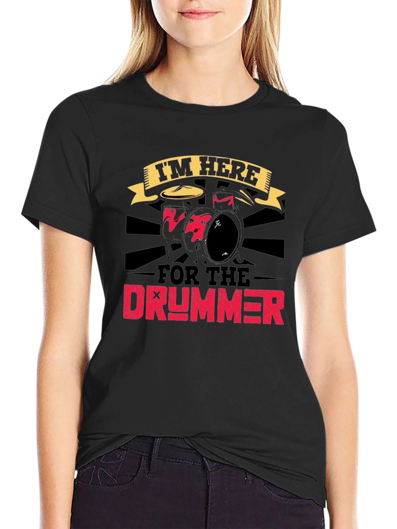 Im Here For The Drummer Graphic Tee