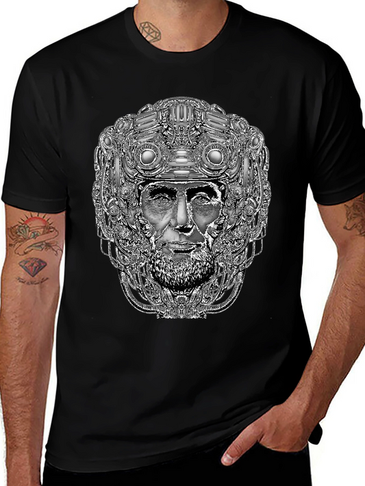 Cyberpunk Lincoln T-Shirt - Unique Graphic Tee