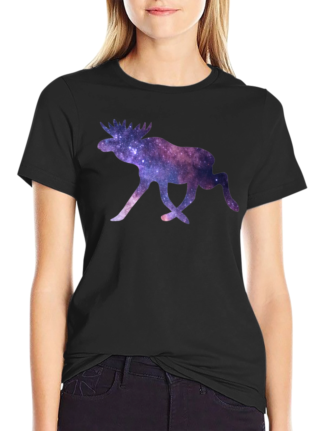 Cosmic Moose Black T-Shirt