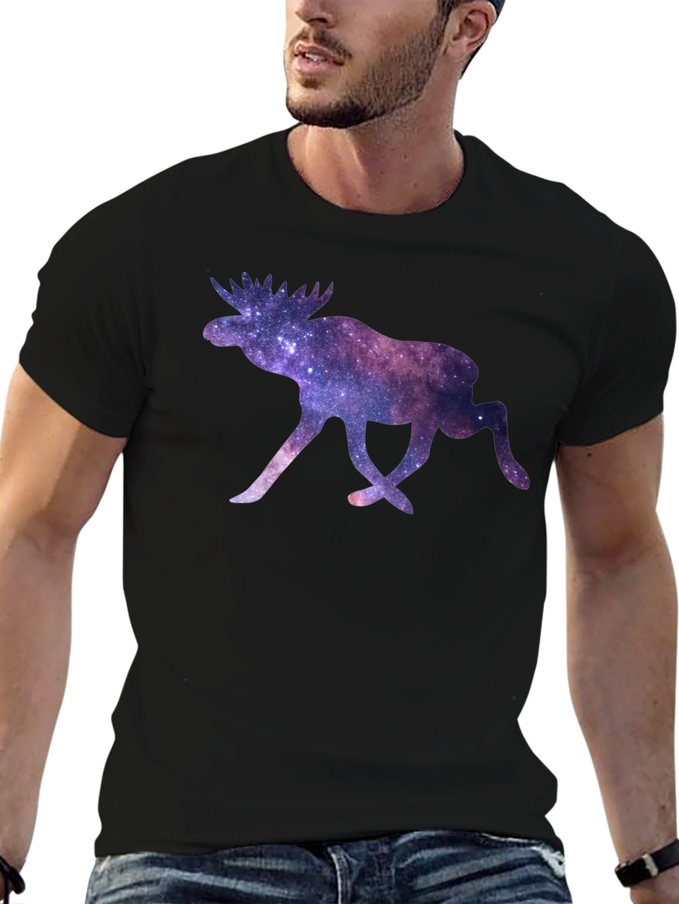 Cosmic Moose Black T-Shirt