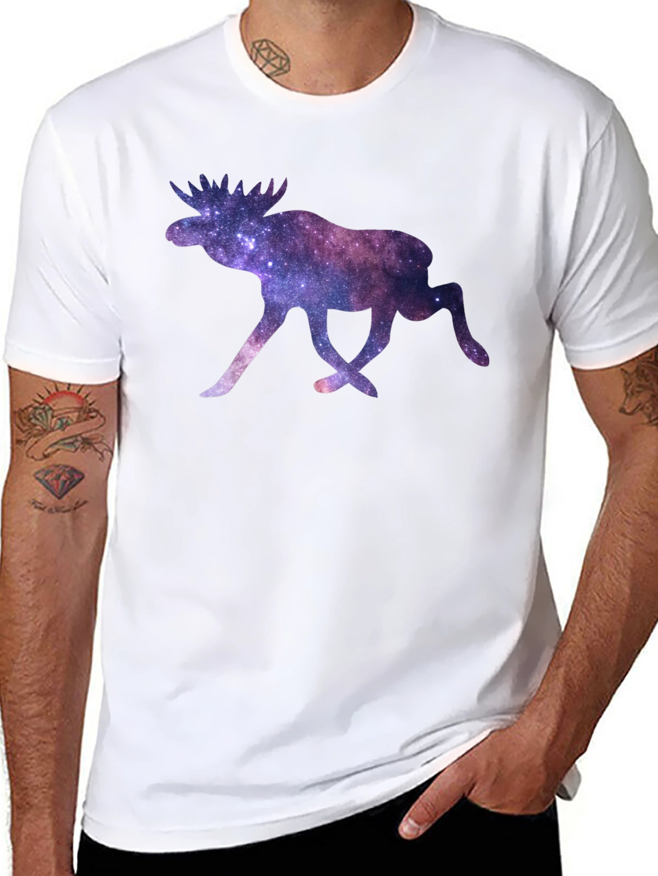 Cosmic Moose Black T-Shirt