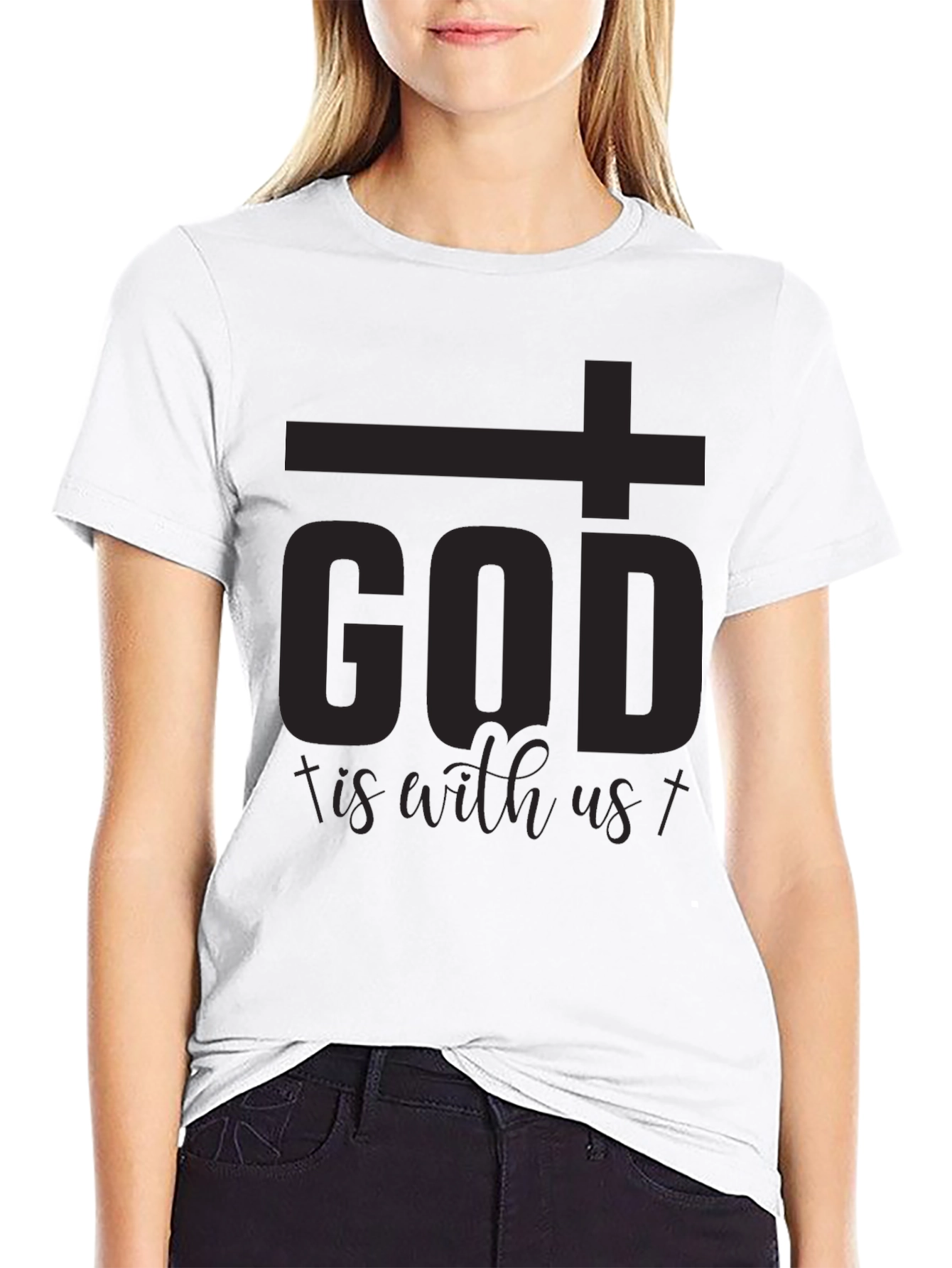 God is With Us T-Shirt - Christian Faith Tee