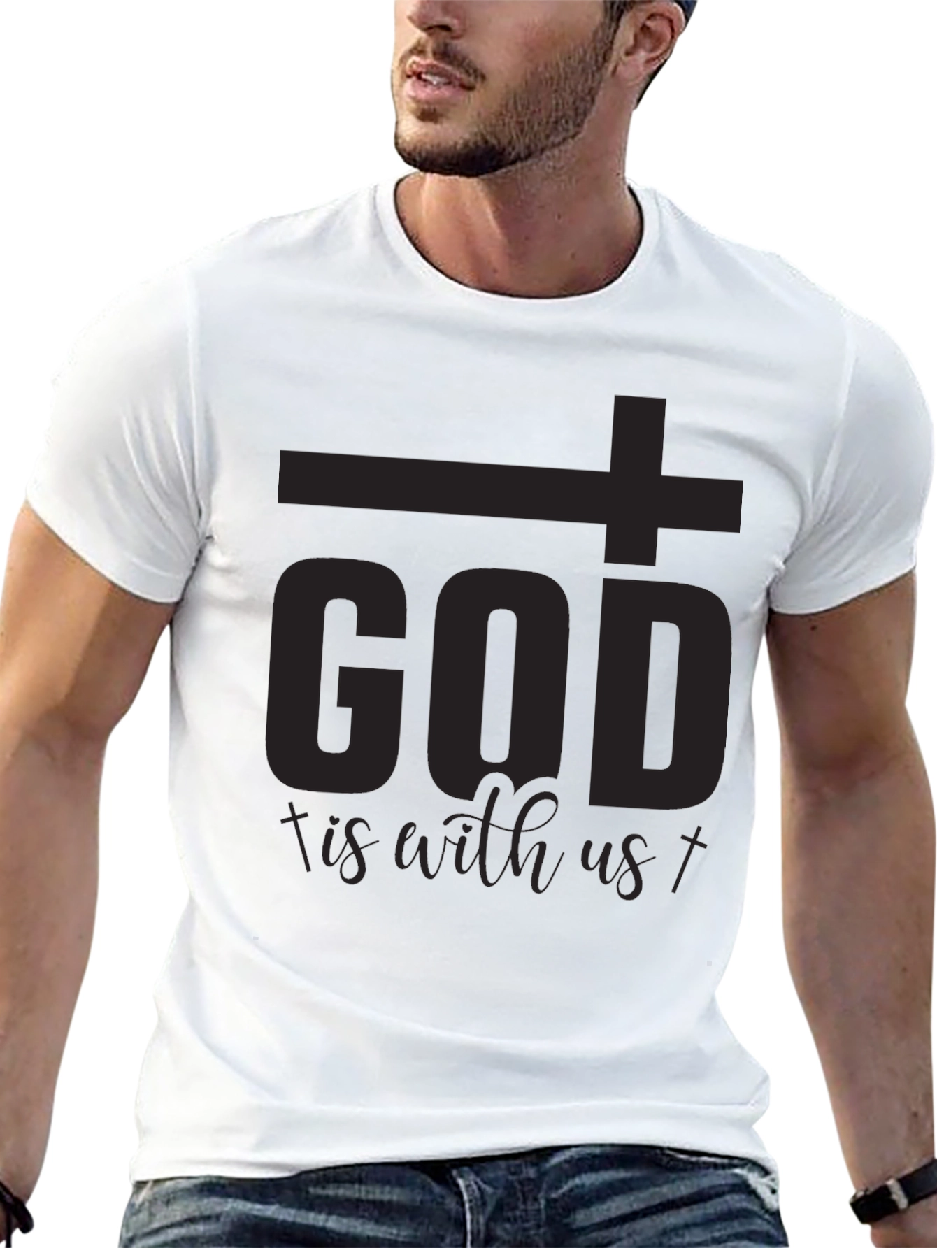 God is With Us T-Shirt - Christian Faith Tee