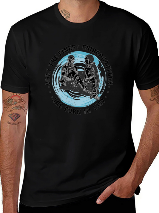 Finest Chiropractors 1957 Black Graphic Tee