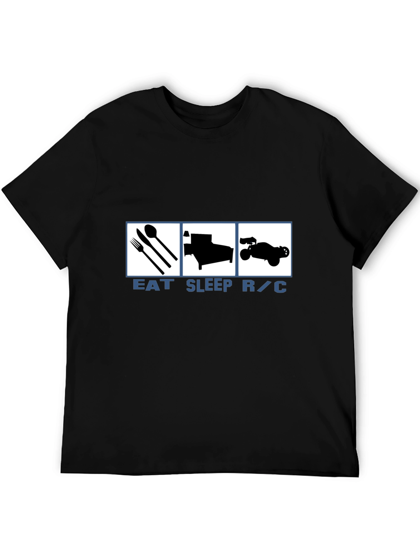 Eat Sleep R/C Black Graphic Tee