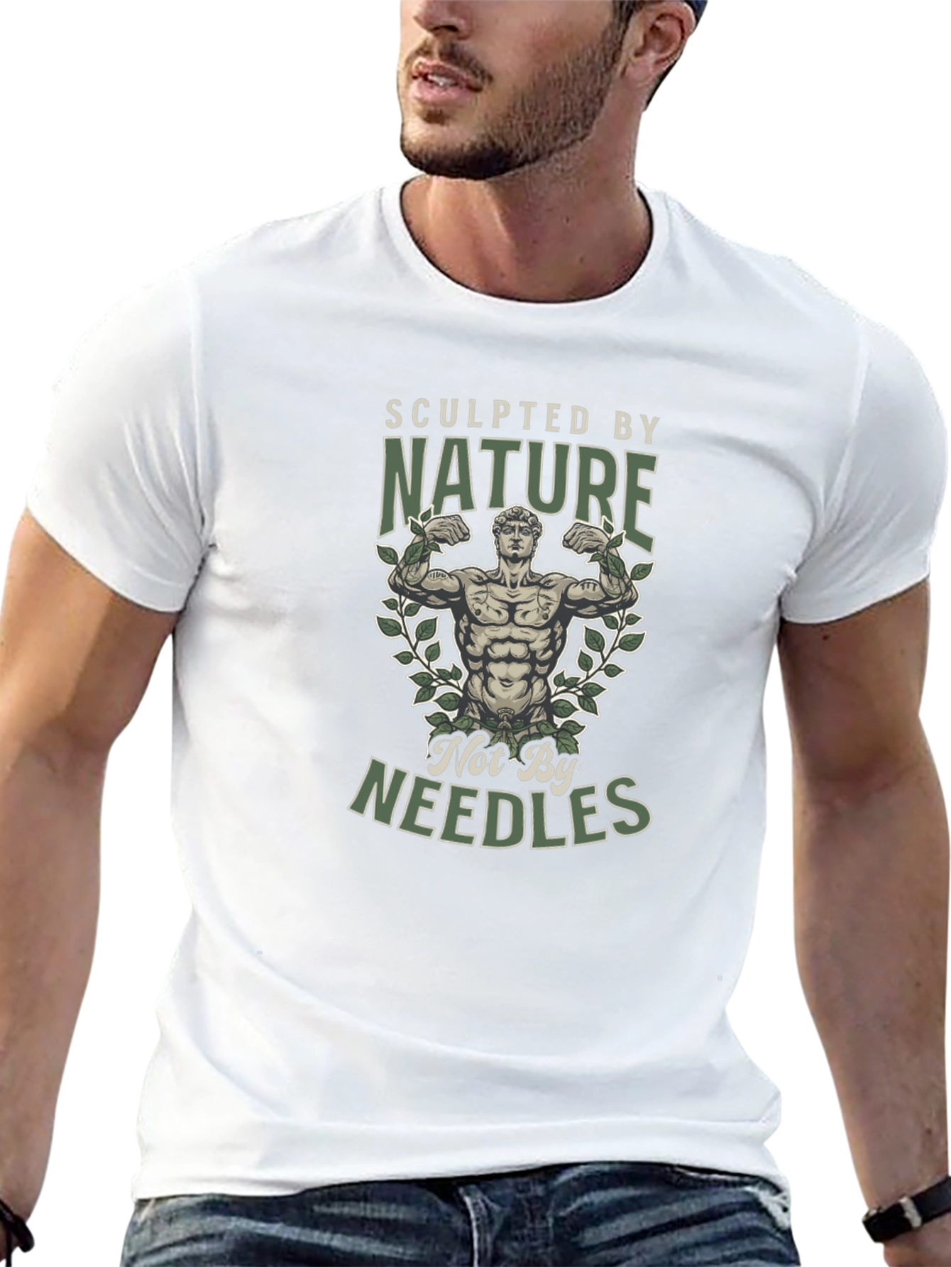 Sculpted by Nature T-Shirt - Natural Bodybuilding Tee