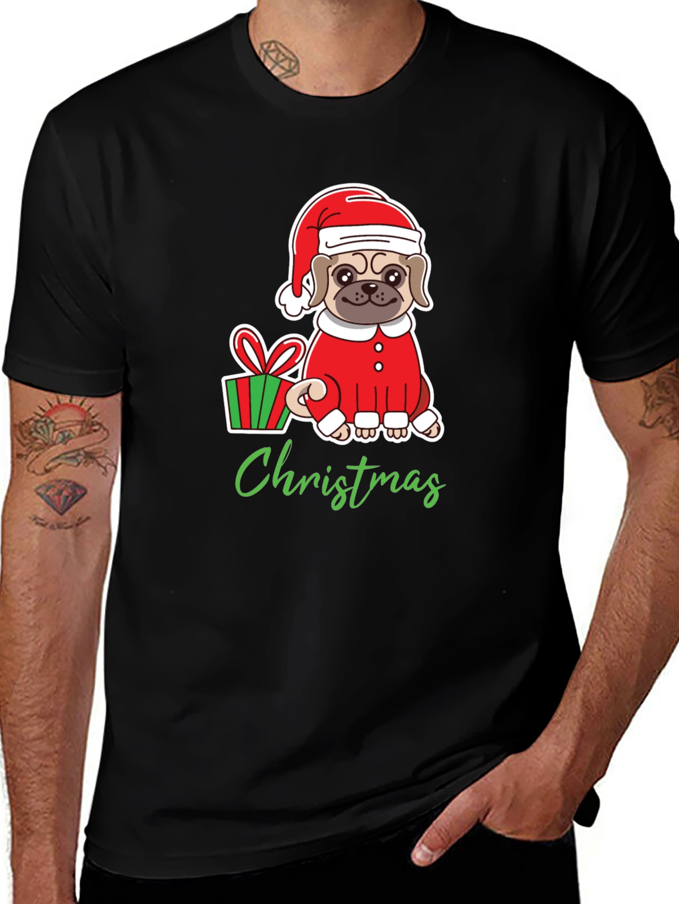 Christmas Pug T-Shirt
