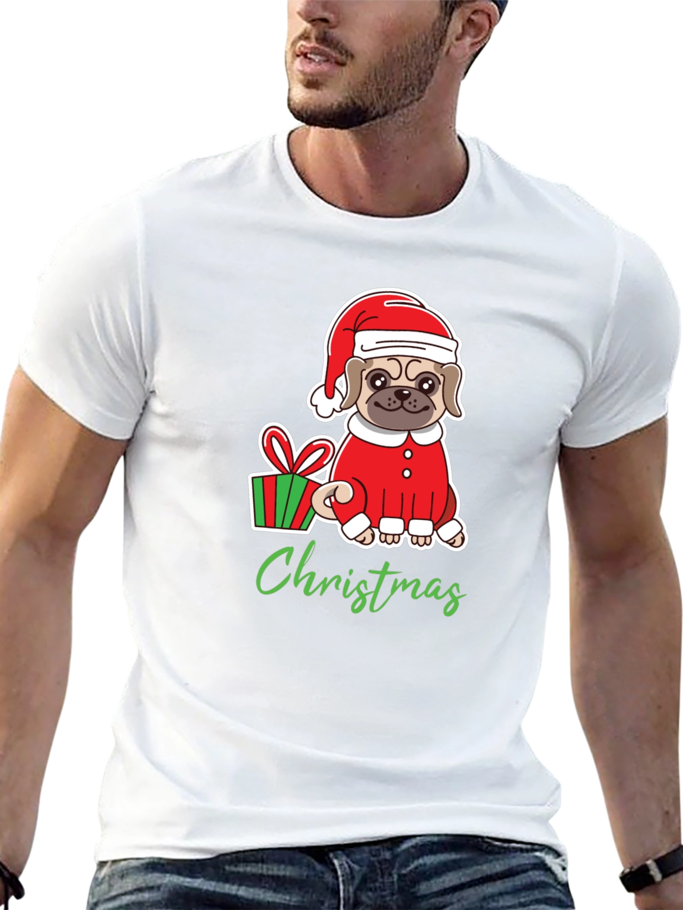 Christmas Pug T-Shirt
