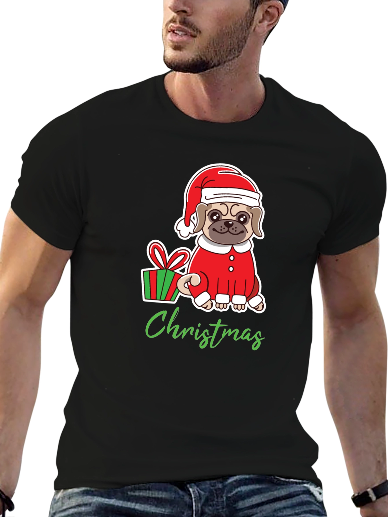 Christmas Pug T-Shirt